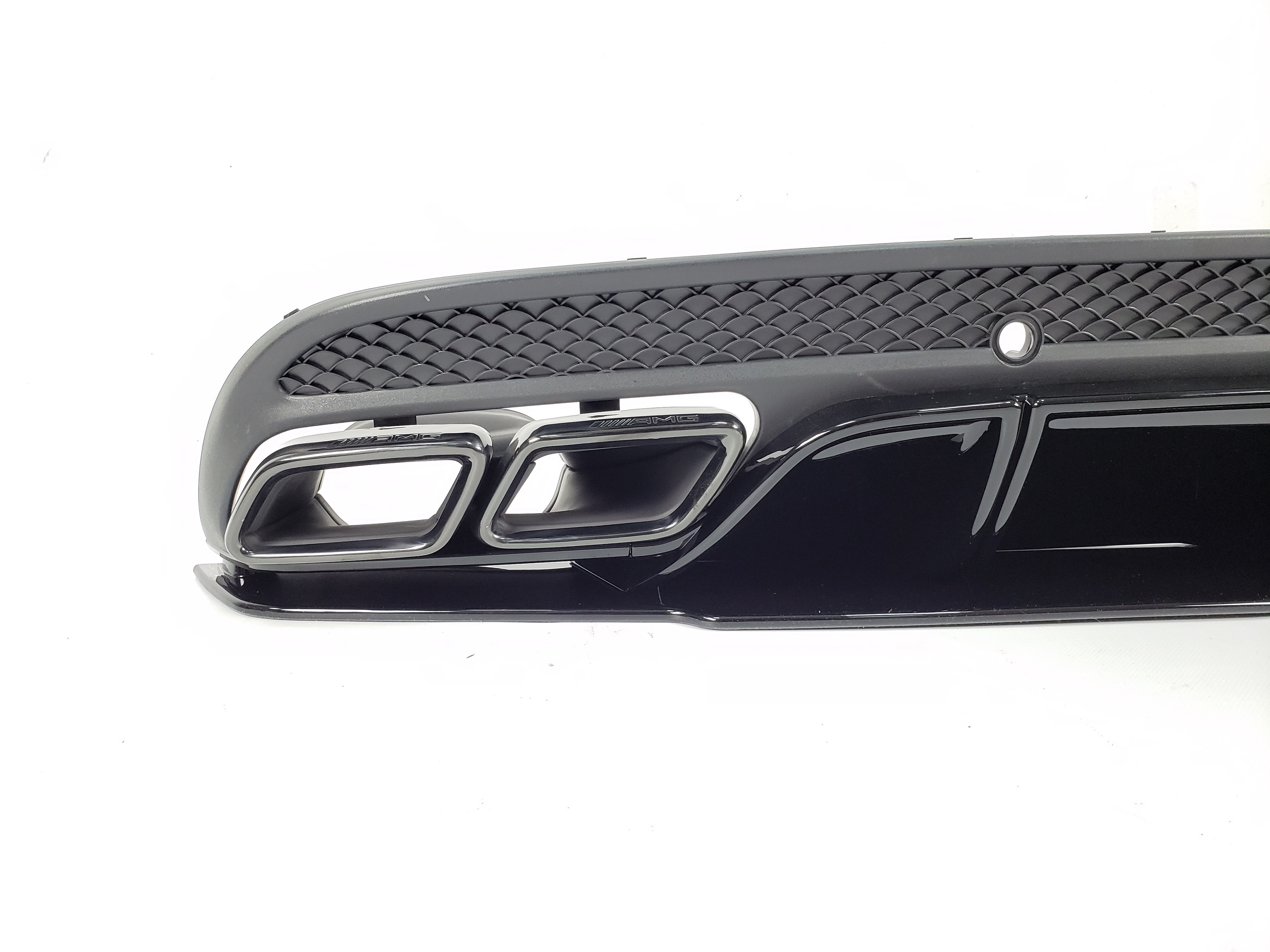Дифузор (заднього бампера) Full Black (стиль AMG C63 Edition 1) Sedan на Mercedes-Benz C-Class W205 2014-2018 року 3