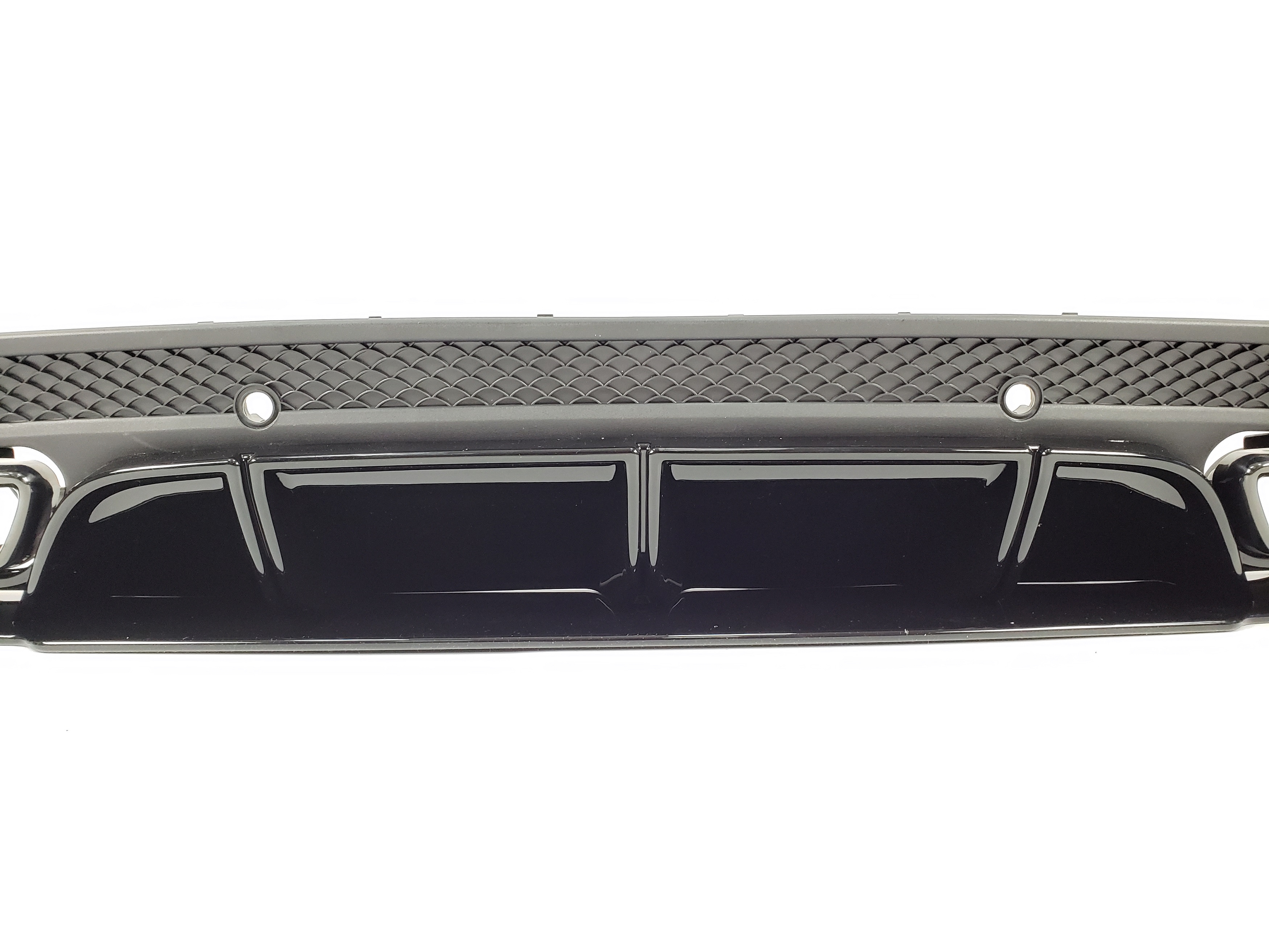 Дифузор (заднього бампера) Full Black (стиль AMG C63 Edition 1) Sedan на Mercedes-Benz C-Class W205 2014-2018 року 4