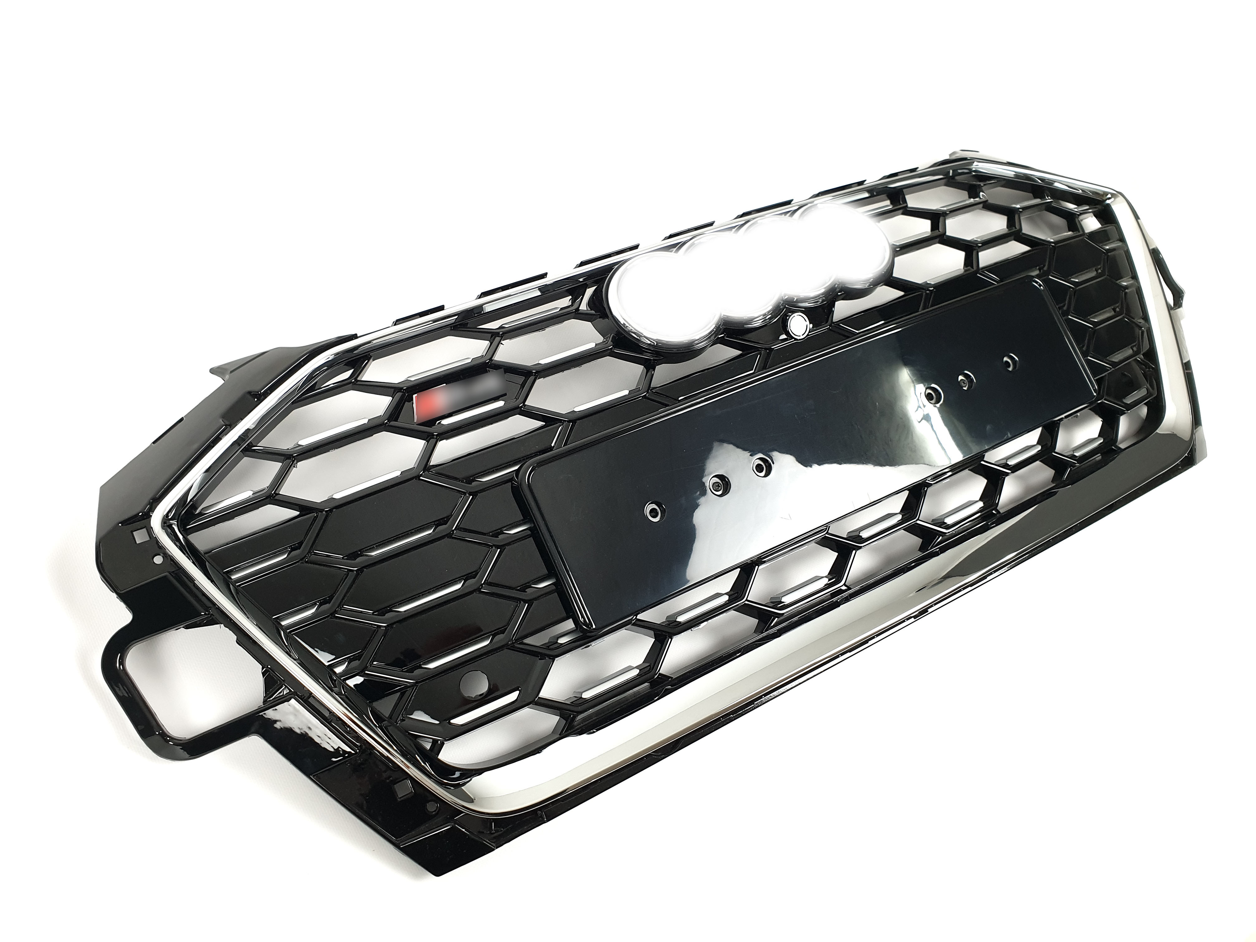 Решітка радіатора Chrome Black (в стилі S4) на Audi A4 B9 2019-2023 року 2