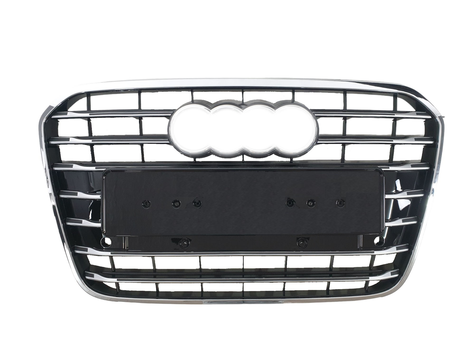 Решітка радіатора Chrome Black (в стилі S6) на Audi A6 C7 2011-2014 року 2