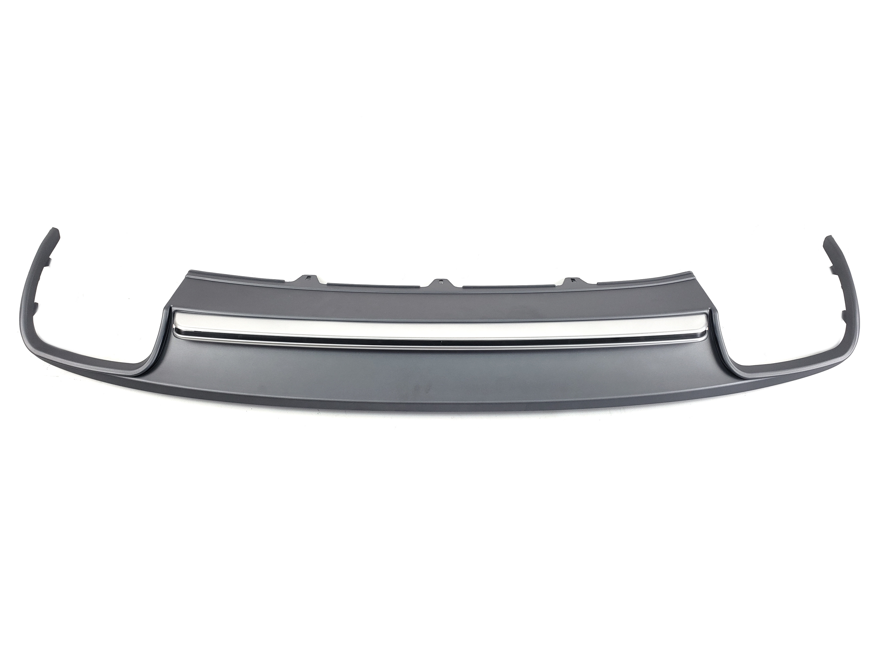 Дифузор (заднього бампера) Silver (в стилі S4 00-00) на Audi A4 B8 2011-2015 року 2