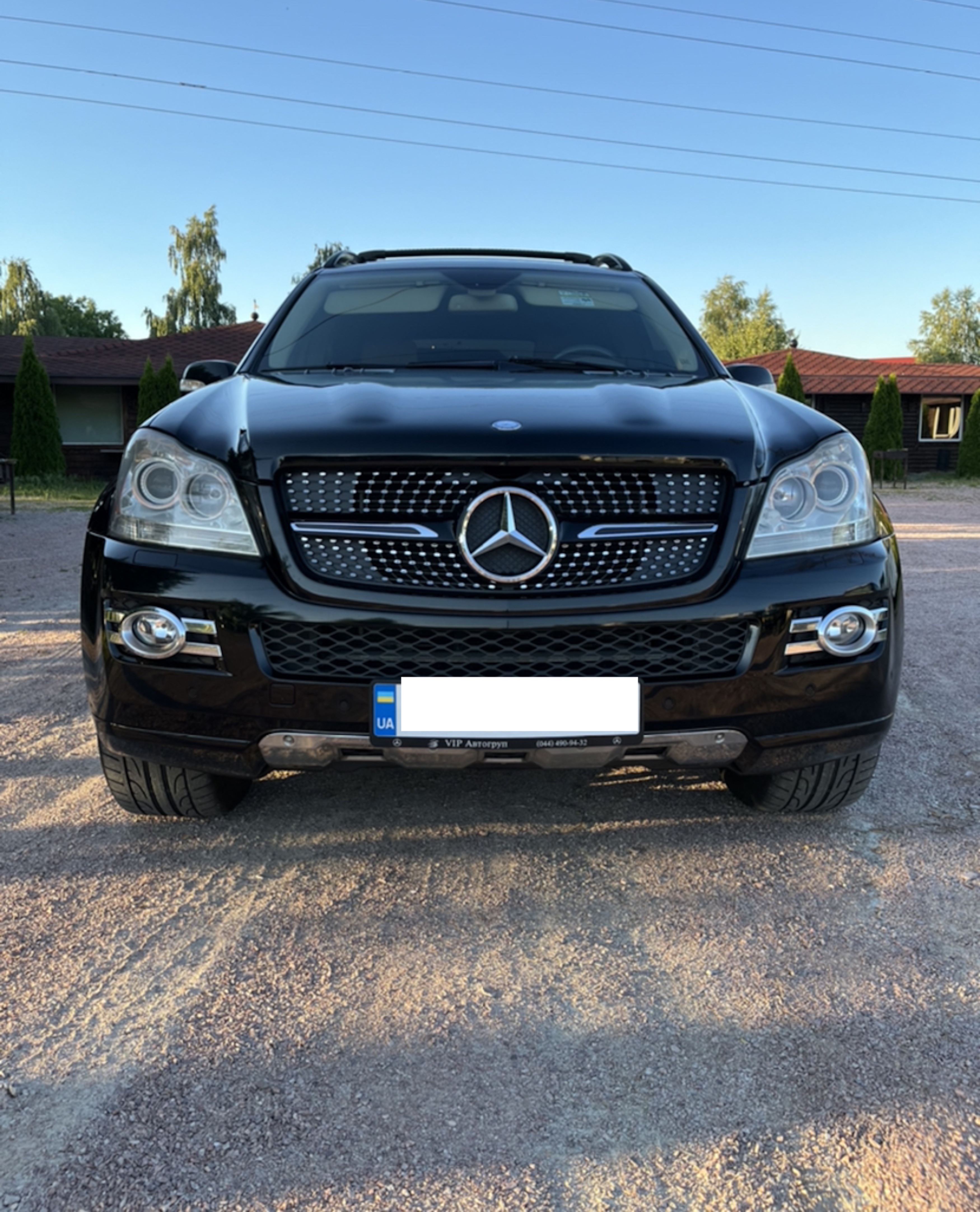 Решітка радіатора Black Diamond на Mercedes-Benz GL-Class X164 2006-2009 року 4