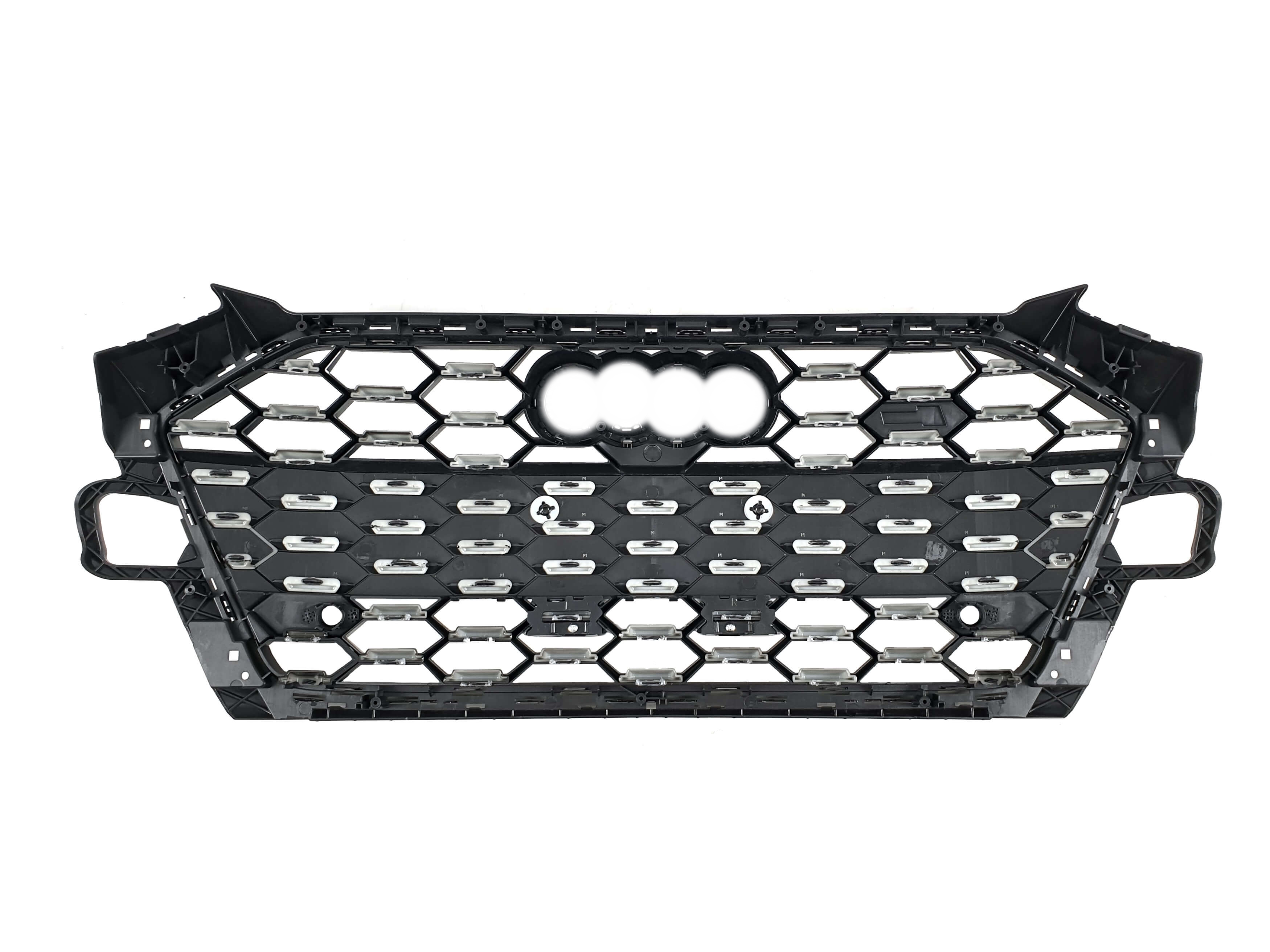 Решітка радіатора Full Black (Gloss / Matte) (в стилі S4) на Audi A4 B9 2019-2023 року 3