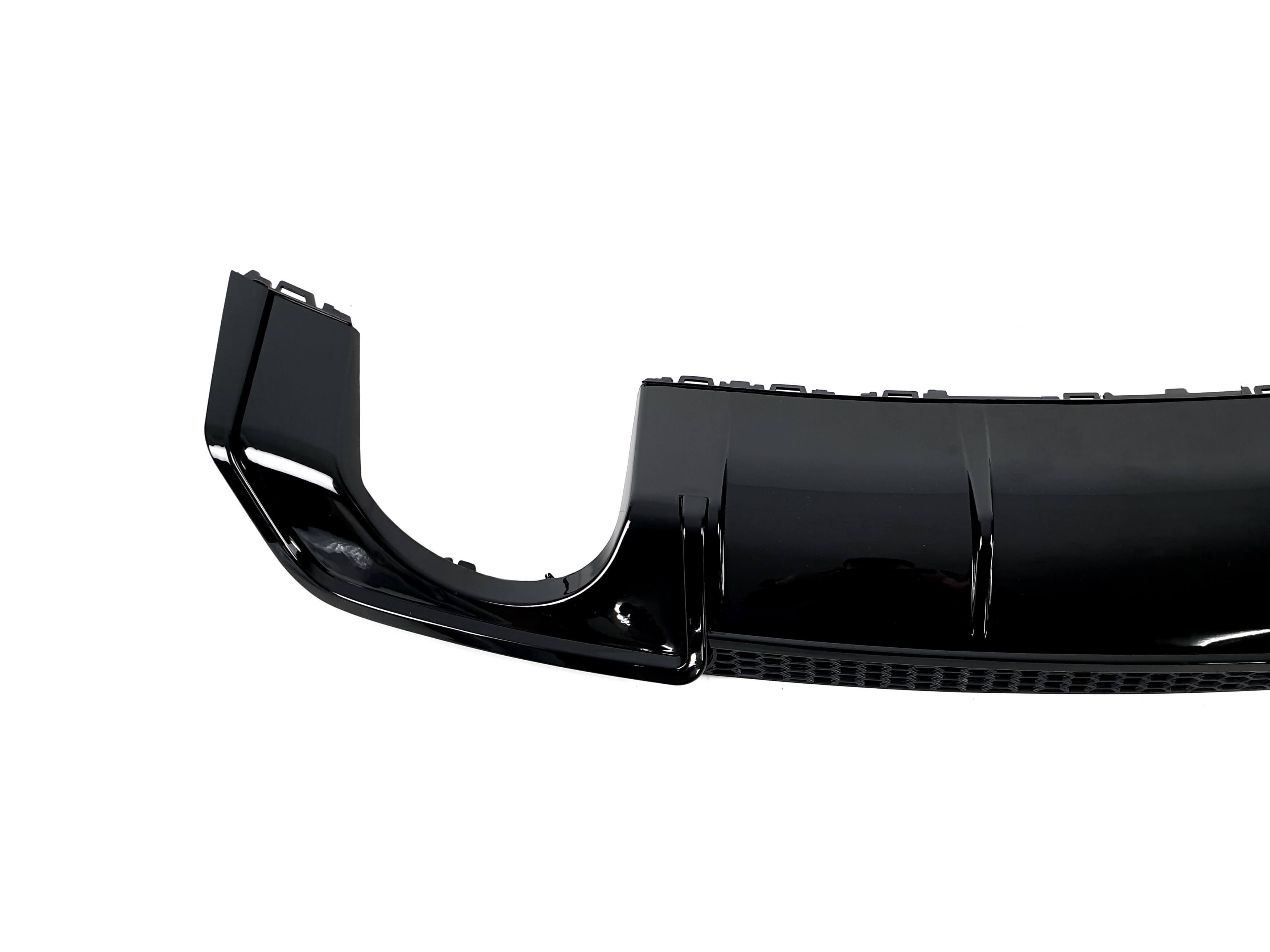 Дифузор (заднього бампера) Black / Chrome Pipe (в стилі RS3) Sedan на Audi A3 8V 2012-2016 року 2
