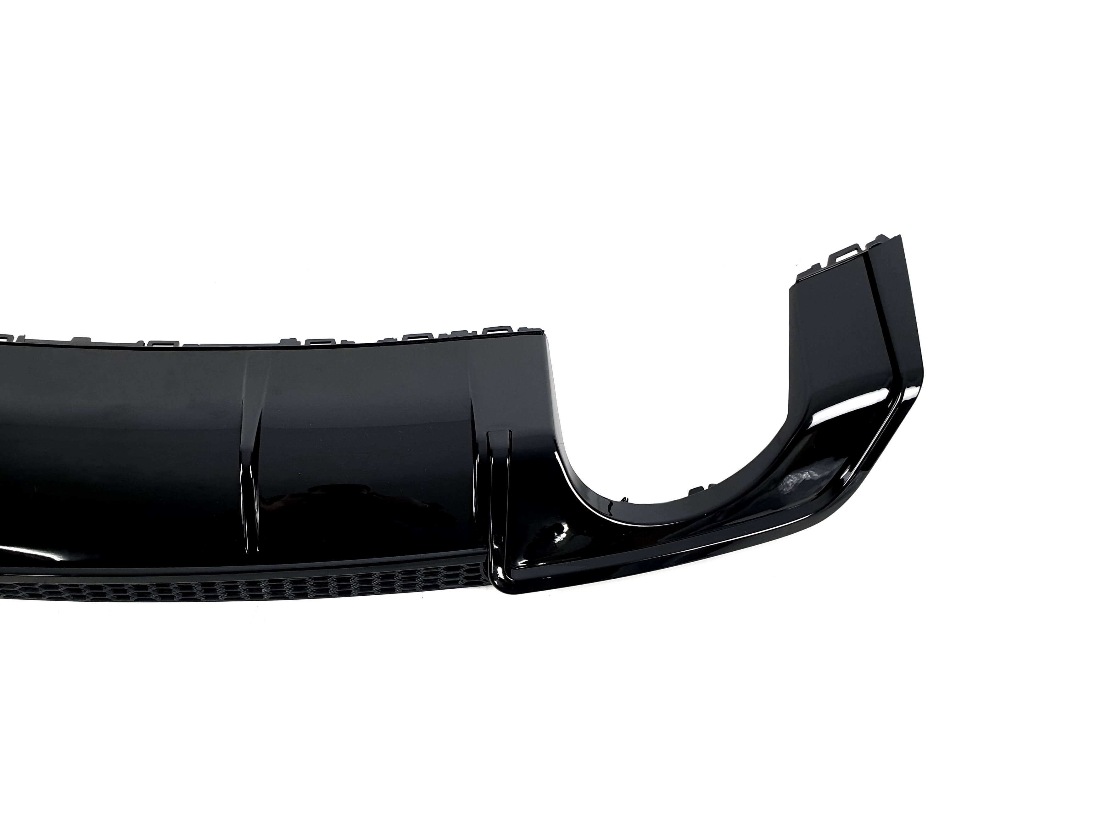 Дифузор (заднього бампера) Black / Chrome Pipe (в стилі RS3) Sedan на Audi A3 8V 2012-2016 року 3