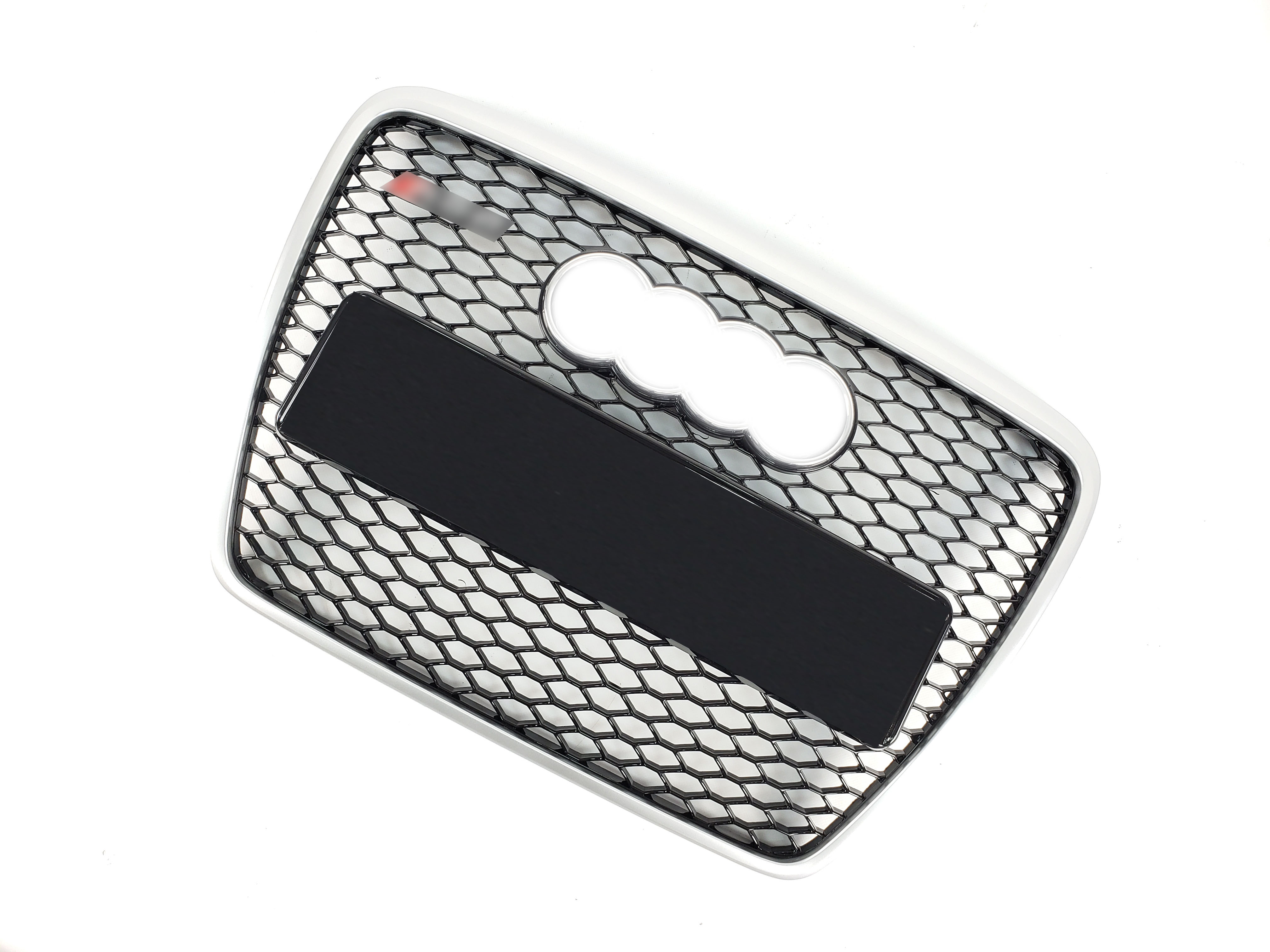Решітка радіатора Black Silver (в стилі RS6) без PDC на Audi A6 C6 2004-2011 року 2