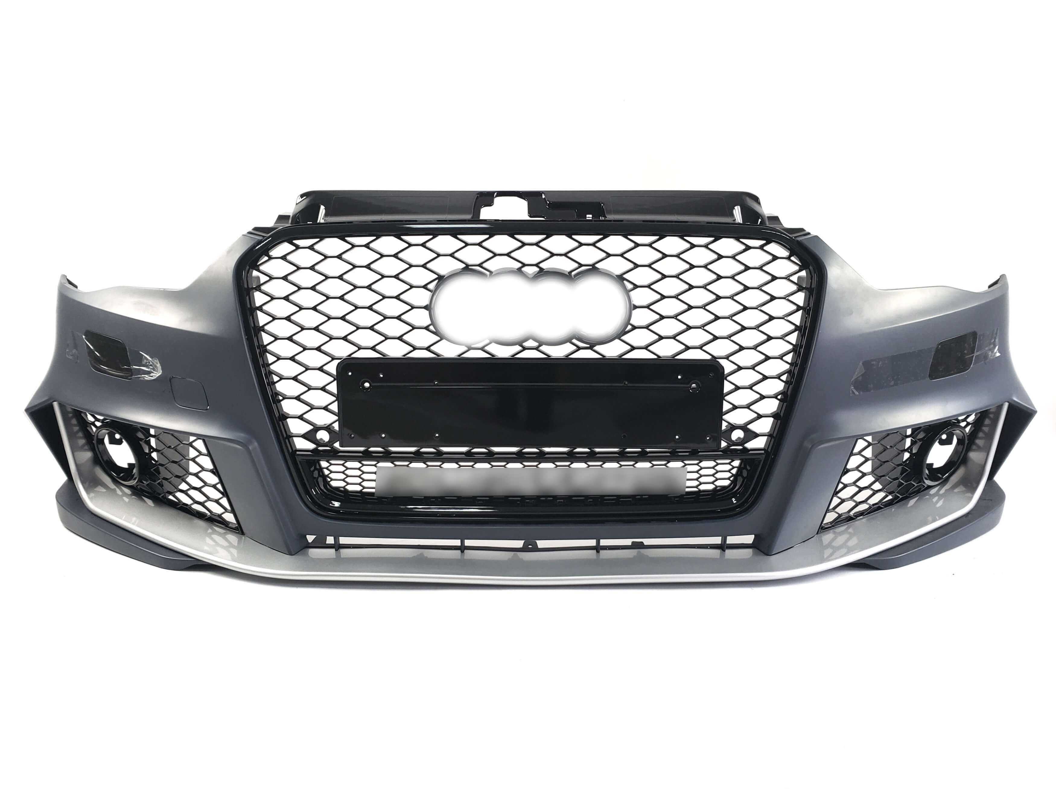 Передній бампер (в стилі RS3 під туманки) на Audi A3 8V 2012-2016 року