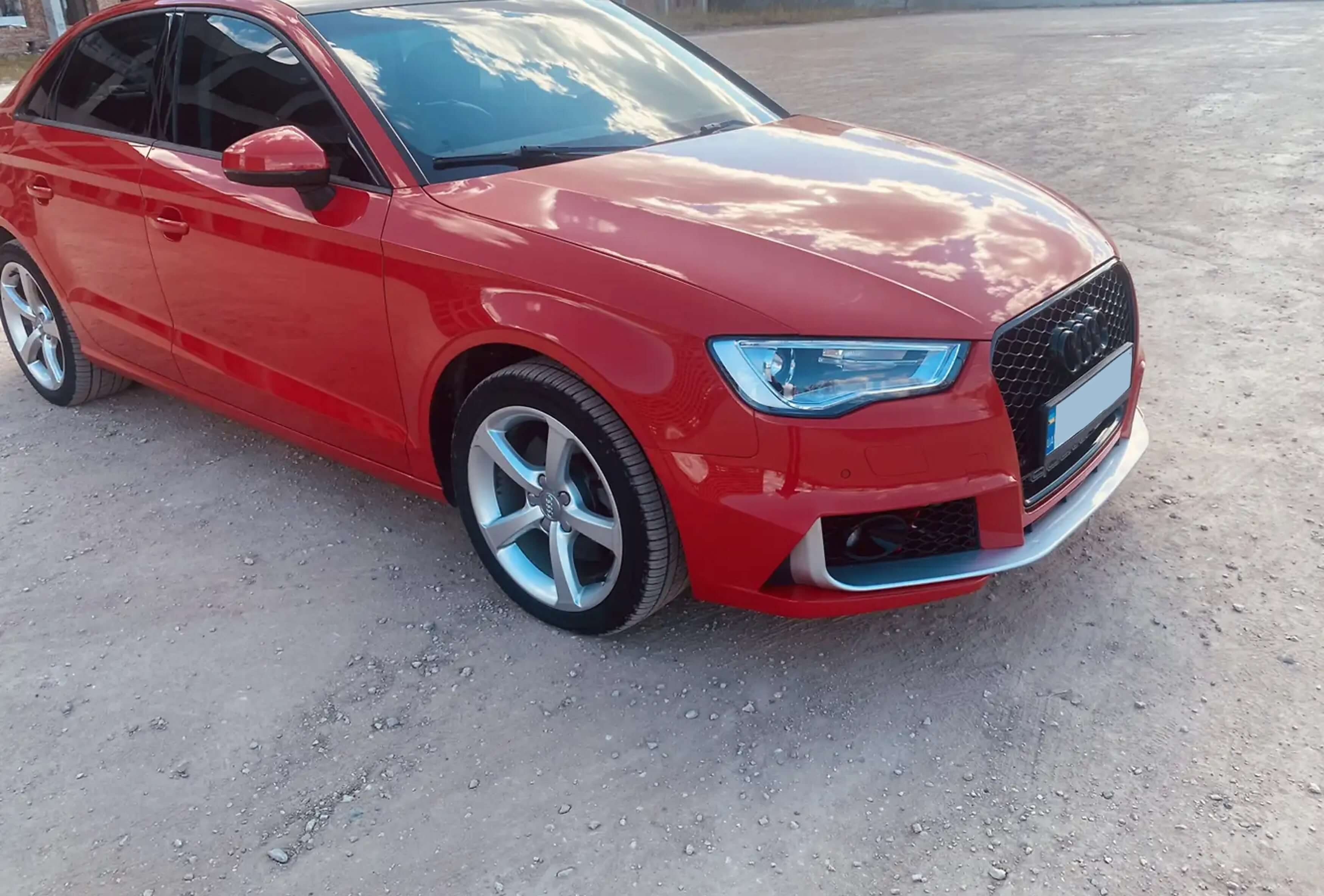 Передній бампер (в стилі RS3 під туманки) на Audi A3 8V 2012-2016 року 5