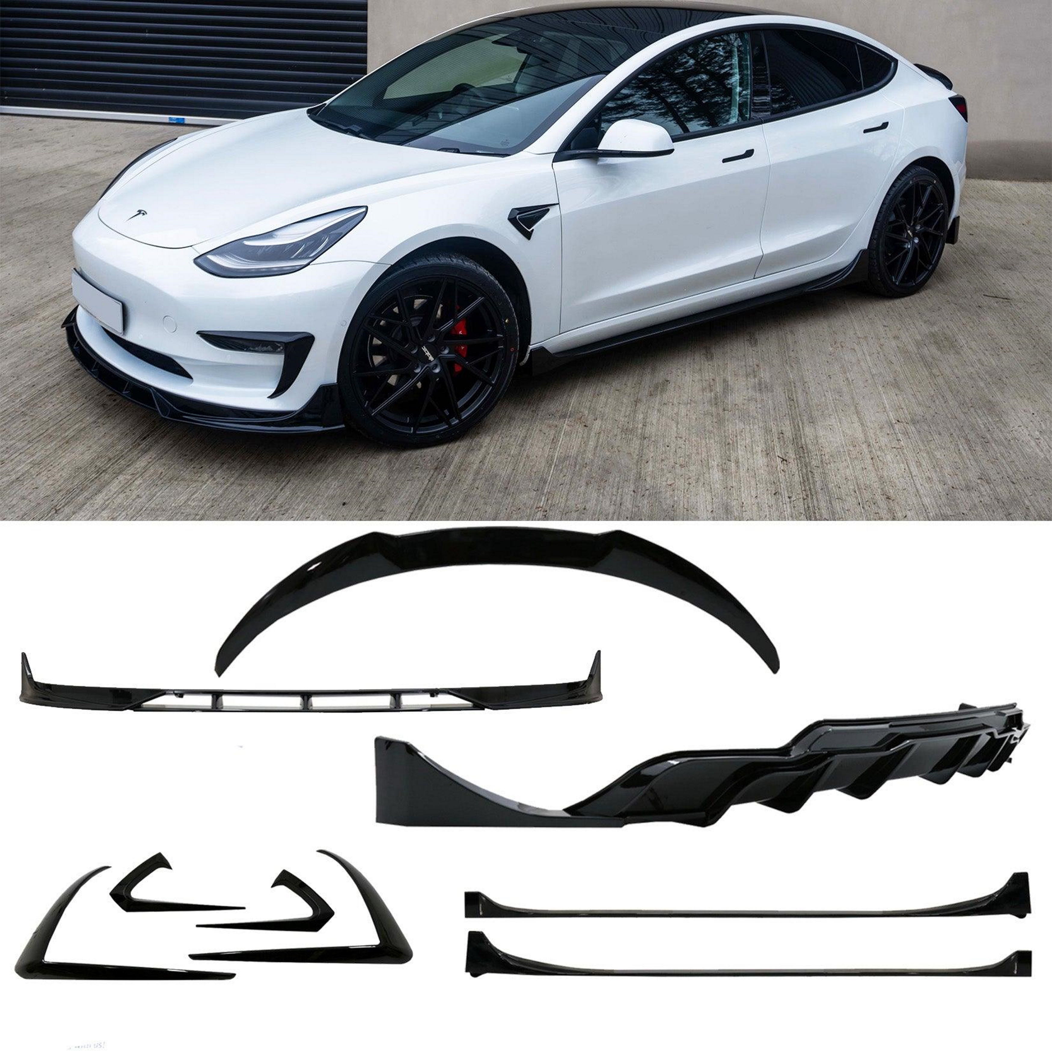 Аеро кіт (комплект дооснащення) на Tesla Model 3 2017-2022 року