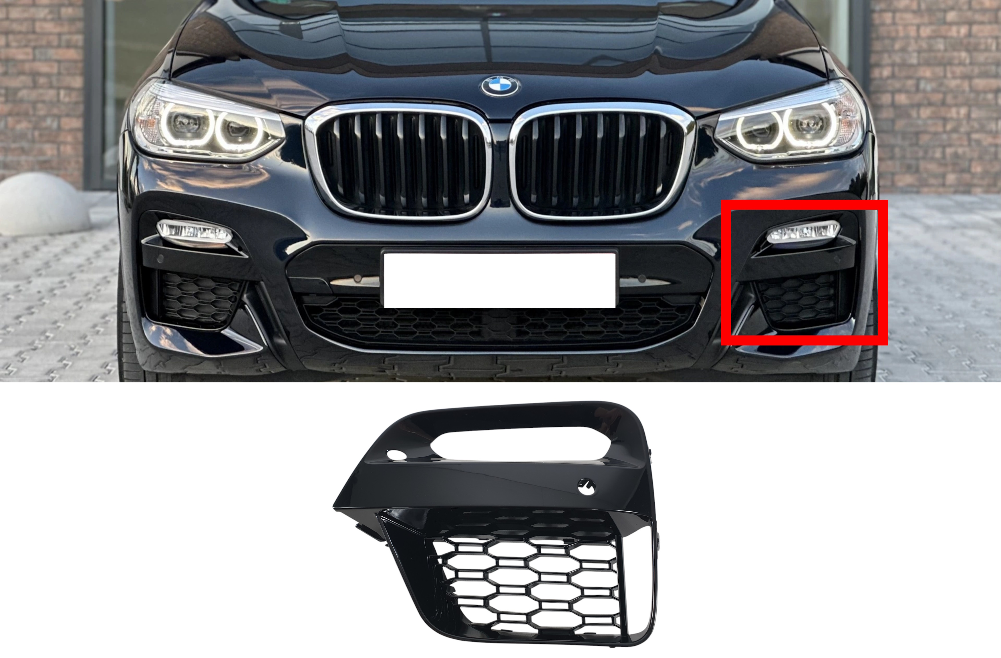 Решітки в бампер LH (M-Paket) на BMW X3 G01 2018-2022 року