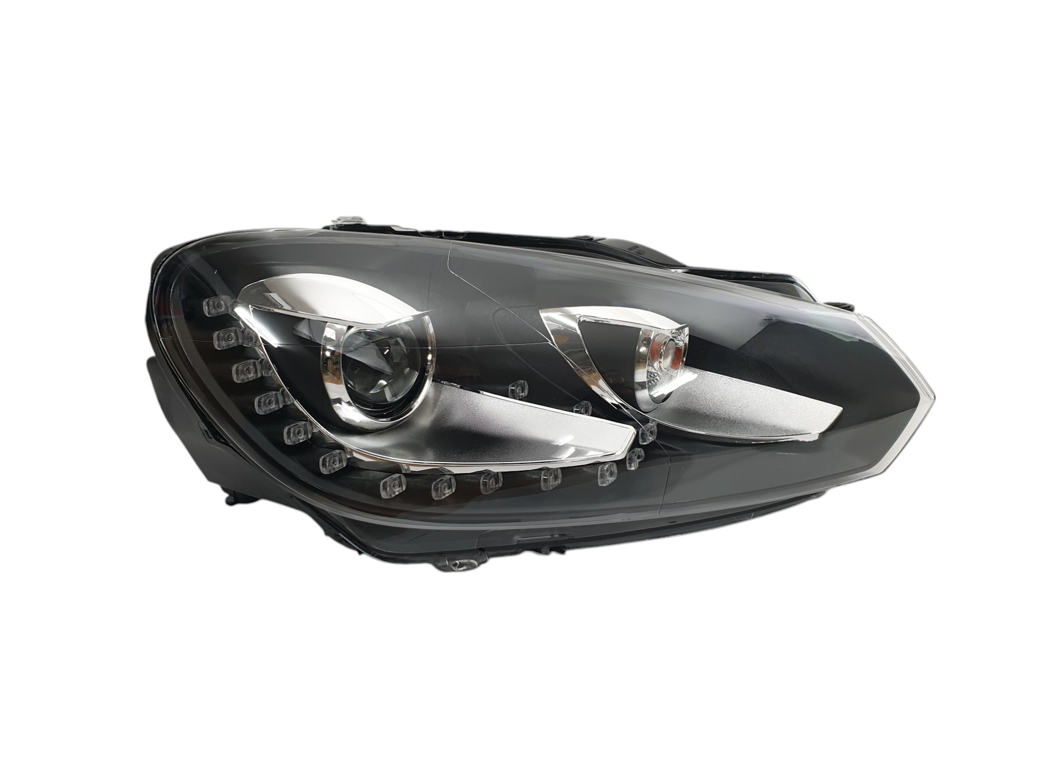 Передні фари (Xenon GTI) Silver на Volkswagen Golf VI 2008-2012 року 2
