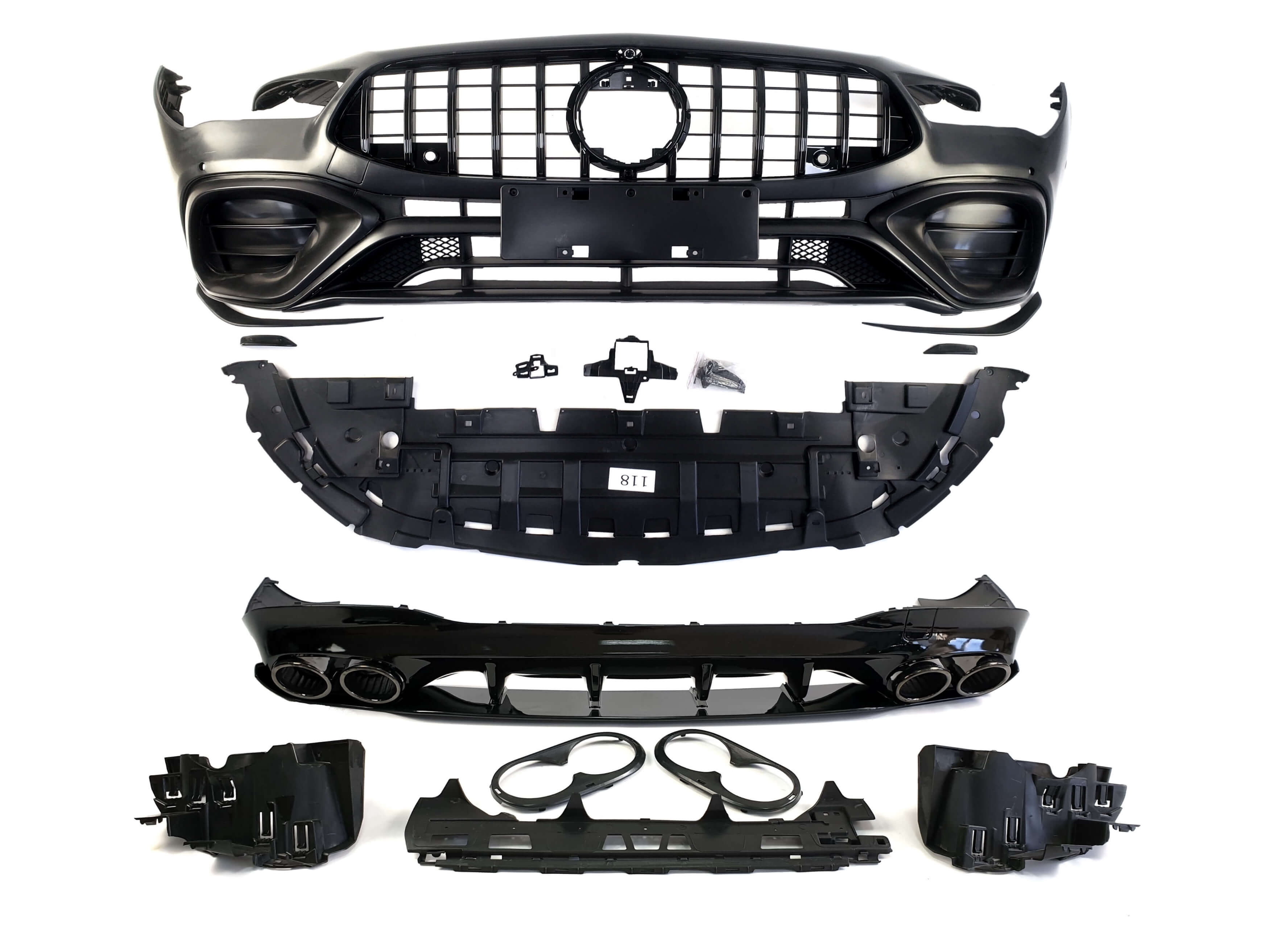 Комплект обвісів (стиль CLA45 AMG) Body Kit на Mercedes-Benz CLA-Class C118 2019-2023 року