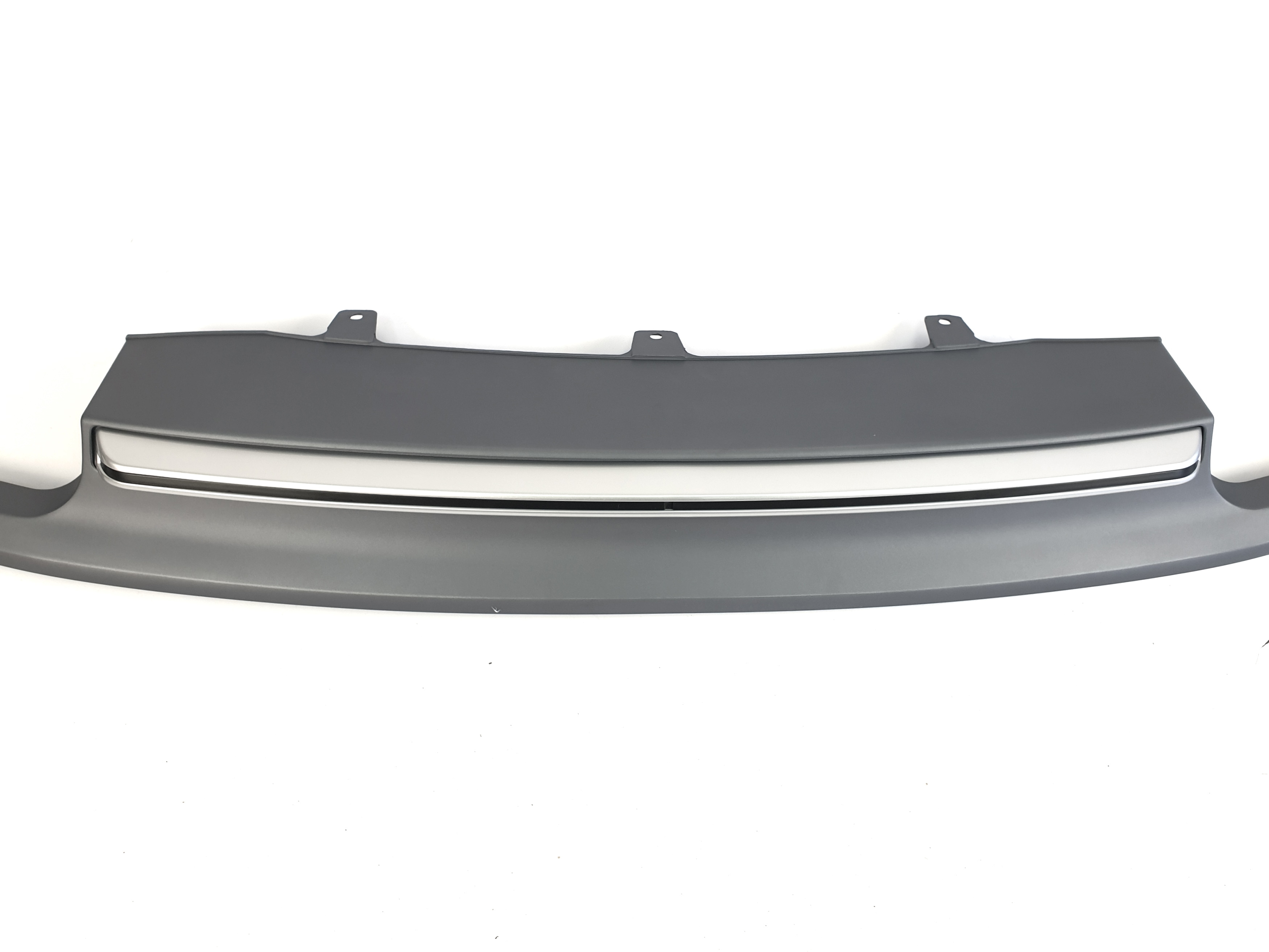 Дифузор (заднього бампера) Silver (в стилі S7) 00-00 на Audi A7 4G 2010-2014 року 3