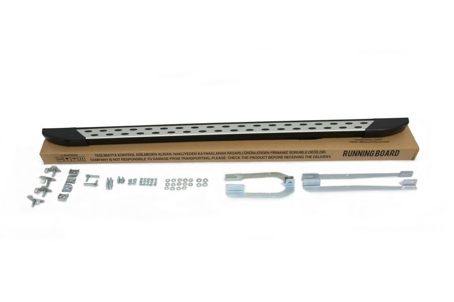 Бокові пороги DOT-Line (2 шт., Алюм.) Середня база 3