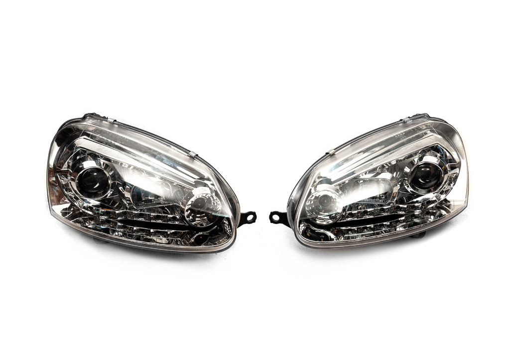 Передня оптика з LED вогнями Silver (2 шт) 4