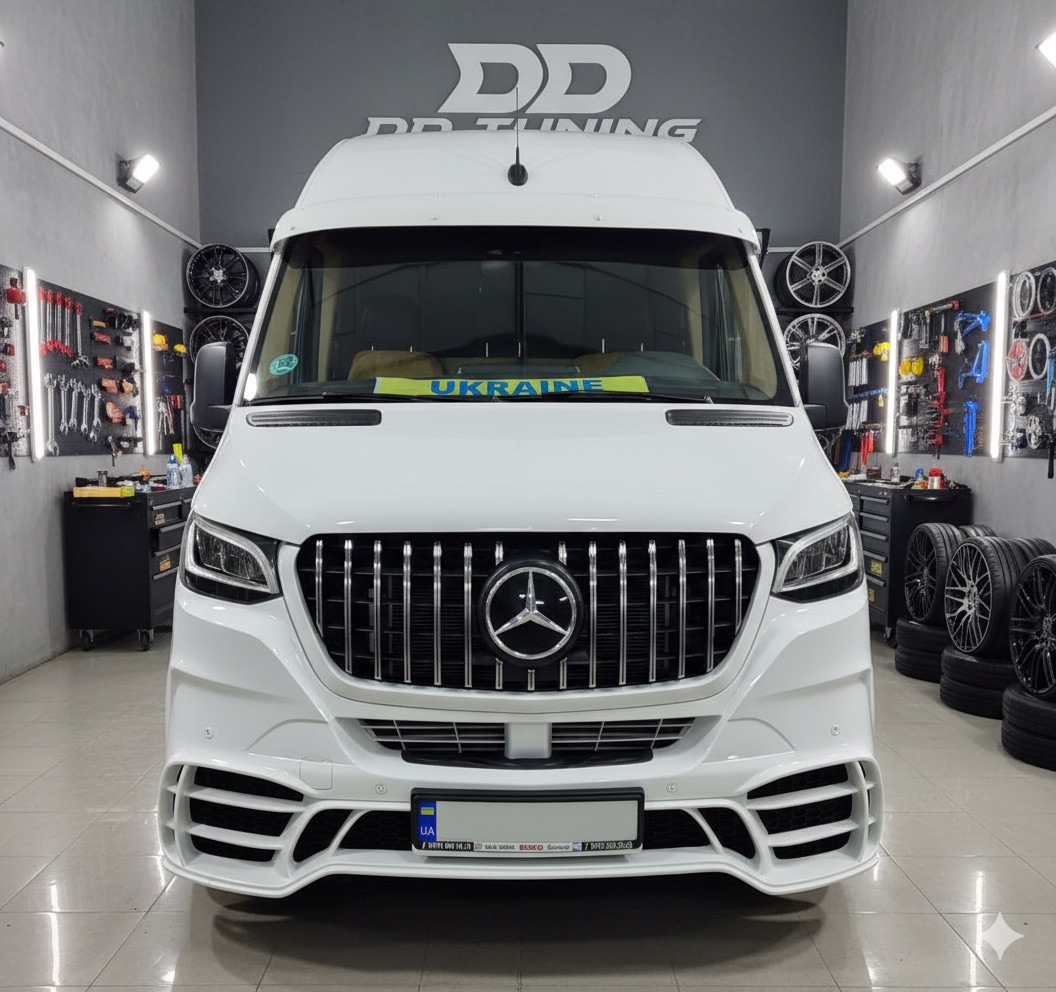 Передній бампер з решіткою V2 (AMG) 6