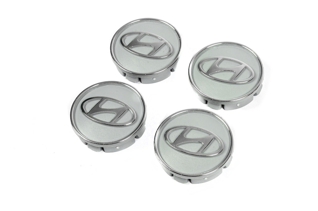 Ковпачки диски сірі hyun60tur-sir (59мм на 55мм, 4 шт) 2