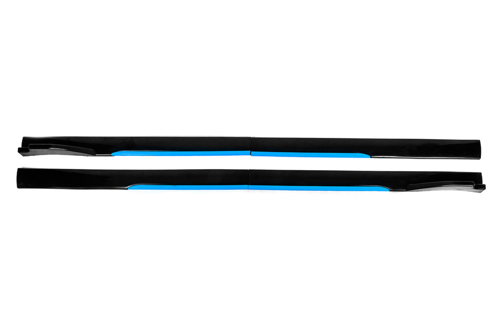 Універсальні накладки на бокові пороги Niken Blue (ABS) (4шт) 3