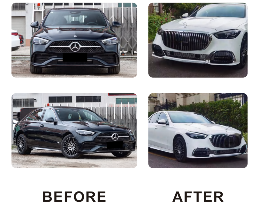 Передній бампер в зібраному вигляді (Maybach)