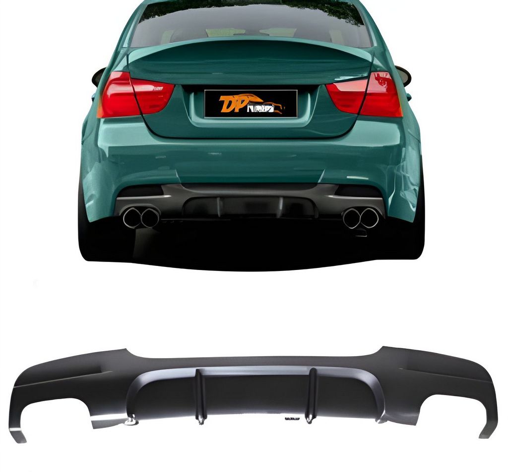 Задній дифузор V-3 (для E90 M-Sport, чорний глянець)