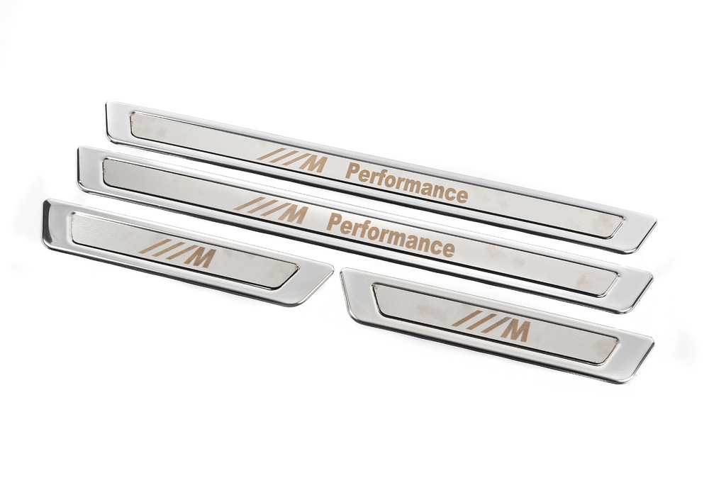 Універсальні накладки на пороги BMW M Performance V-1 (4 шт., нерж) 6