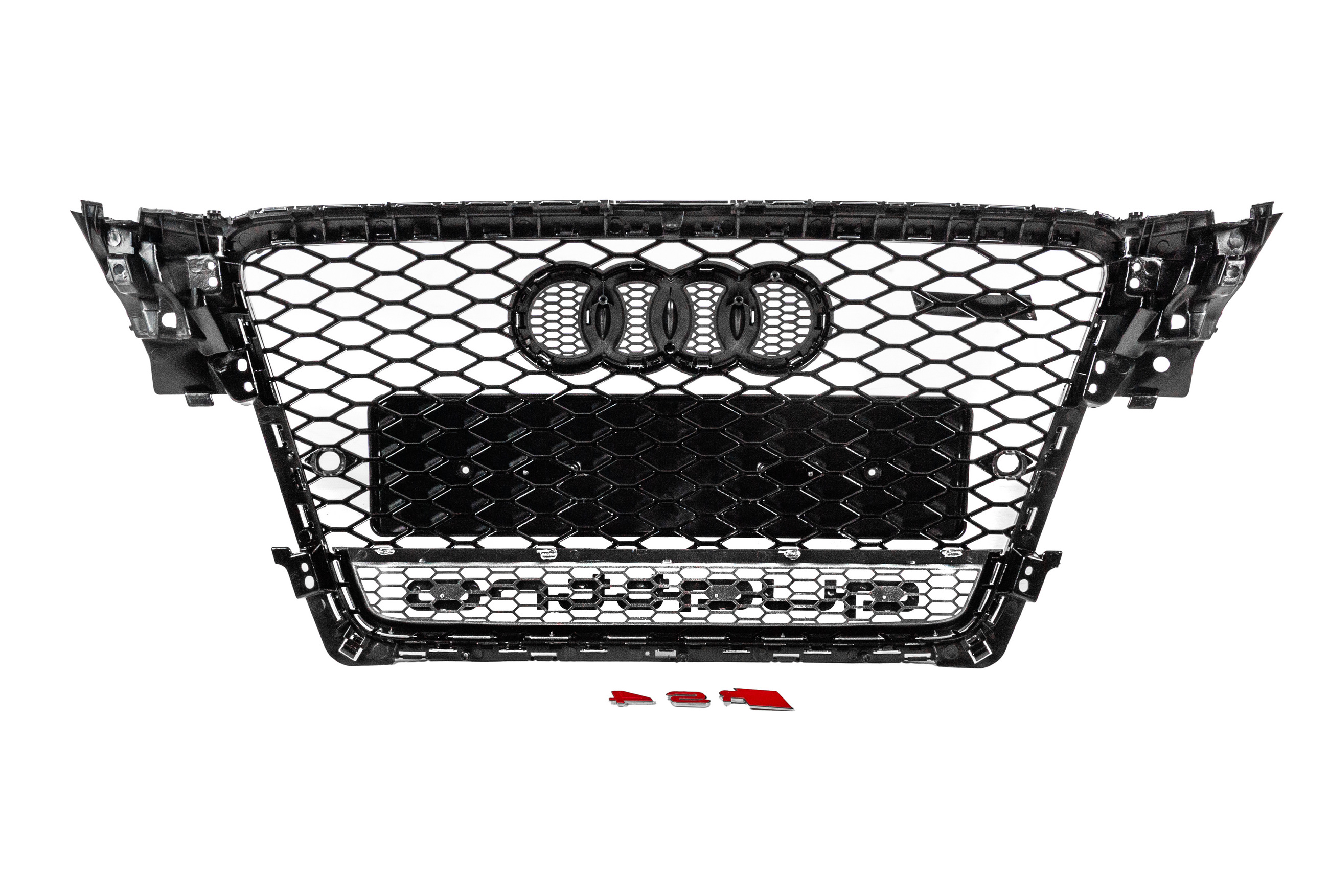 Передня решітка з написом Quattro RS-style (2007-2011, чорна) 4