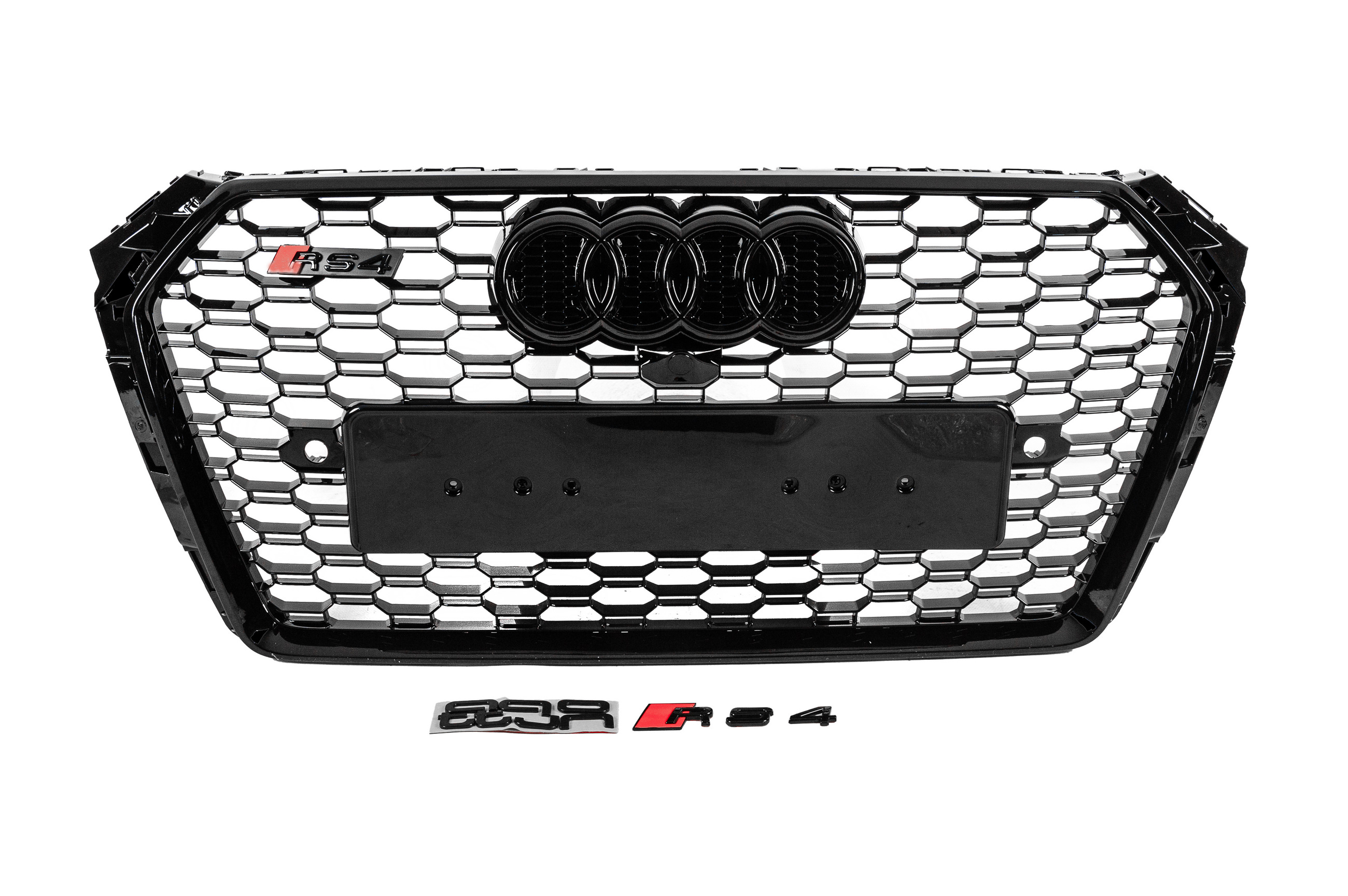 Передня решітка RS-style з написом Quattro (2015-2019, чорна)