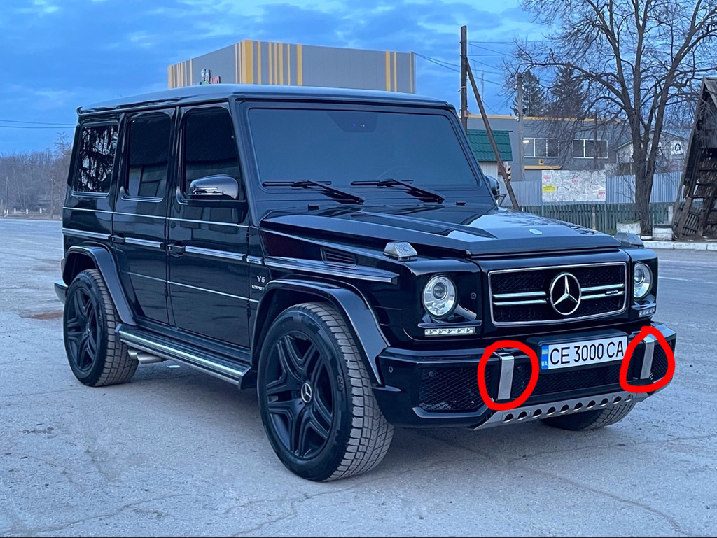 Вставки з нержавійка в бампер (2 шт, AMG) 2