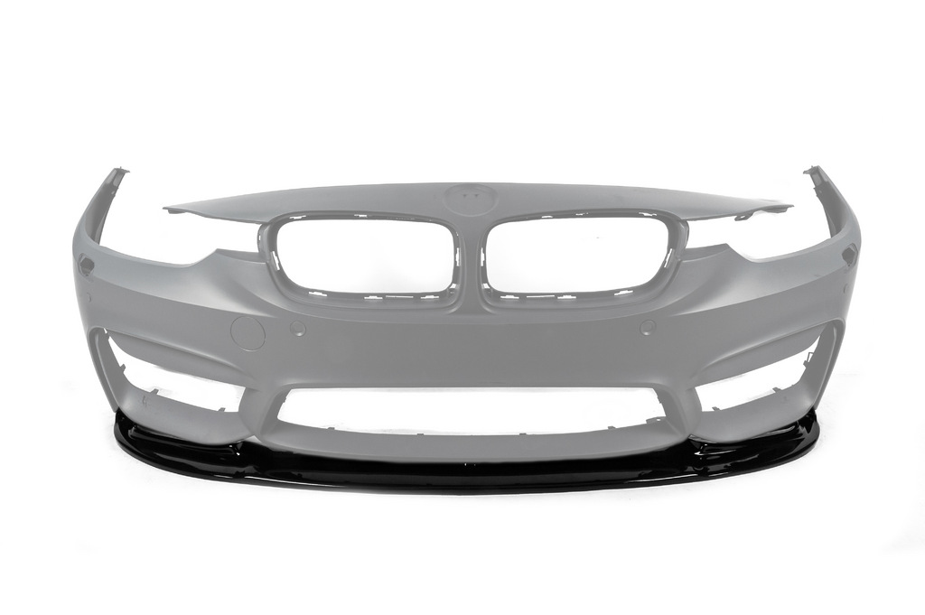 Накладка на передній бампер Lip V-1 (Для M4, чорний глянець) 2