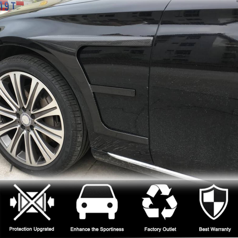 Накладки на передні крила (AMG-Line/E43 AMG 2016-2019, Карбон) 3