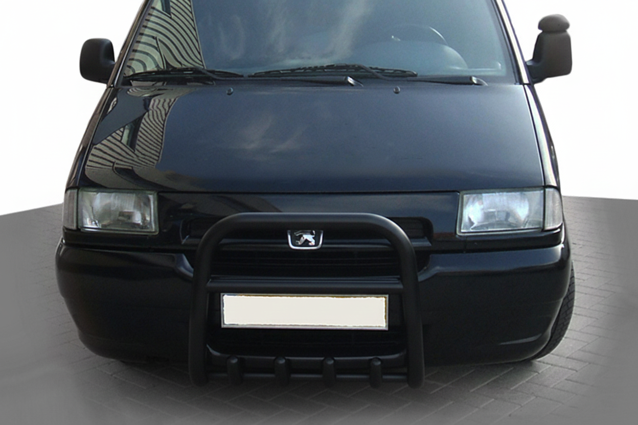 Кенгурятник QT006 Black (нерж)