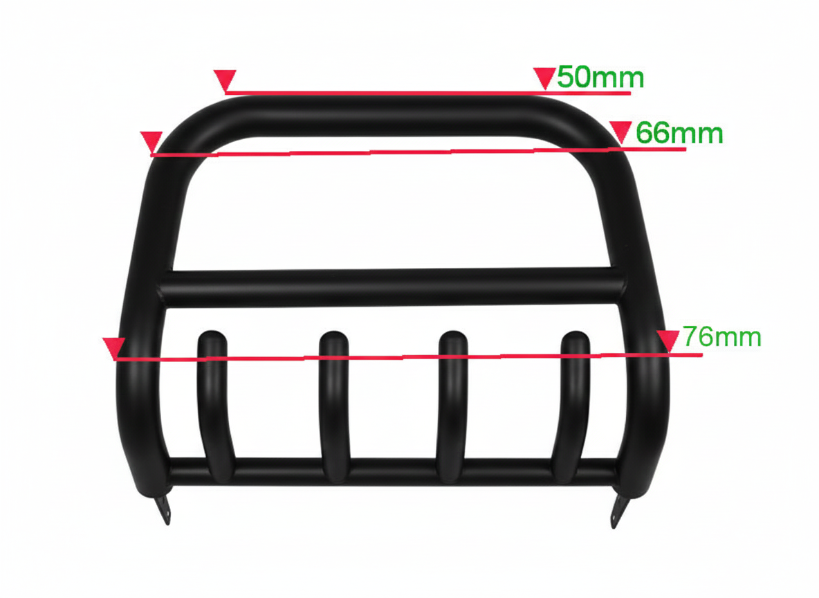 Кенгурятник QT006 Black (нерж.) 2