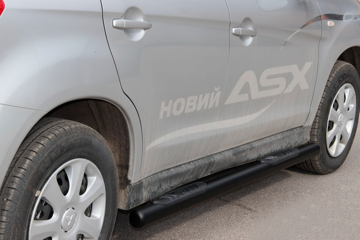 Бічні труби BB002 Black (2 шт., нерж.)