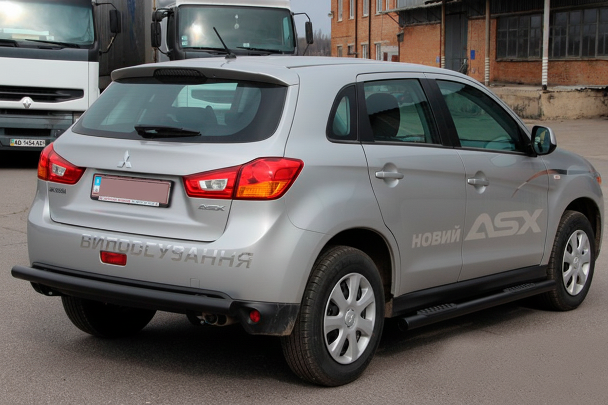 Бічні труби BB002 Black (2 шт., нерж.) 3