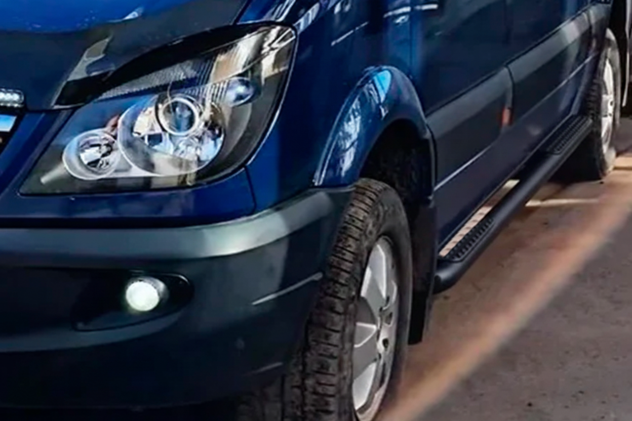Бічні труби Black (2 шт., нерж.) d60, Long-ExtraLong 2