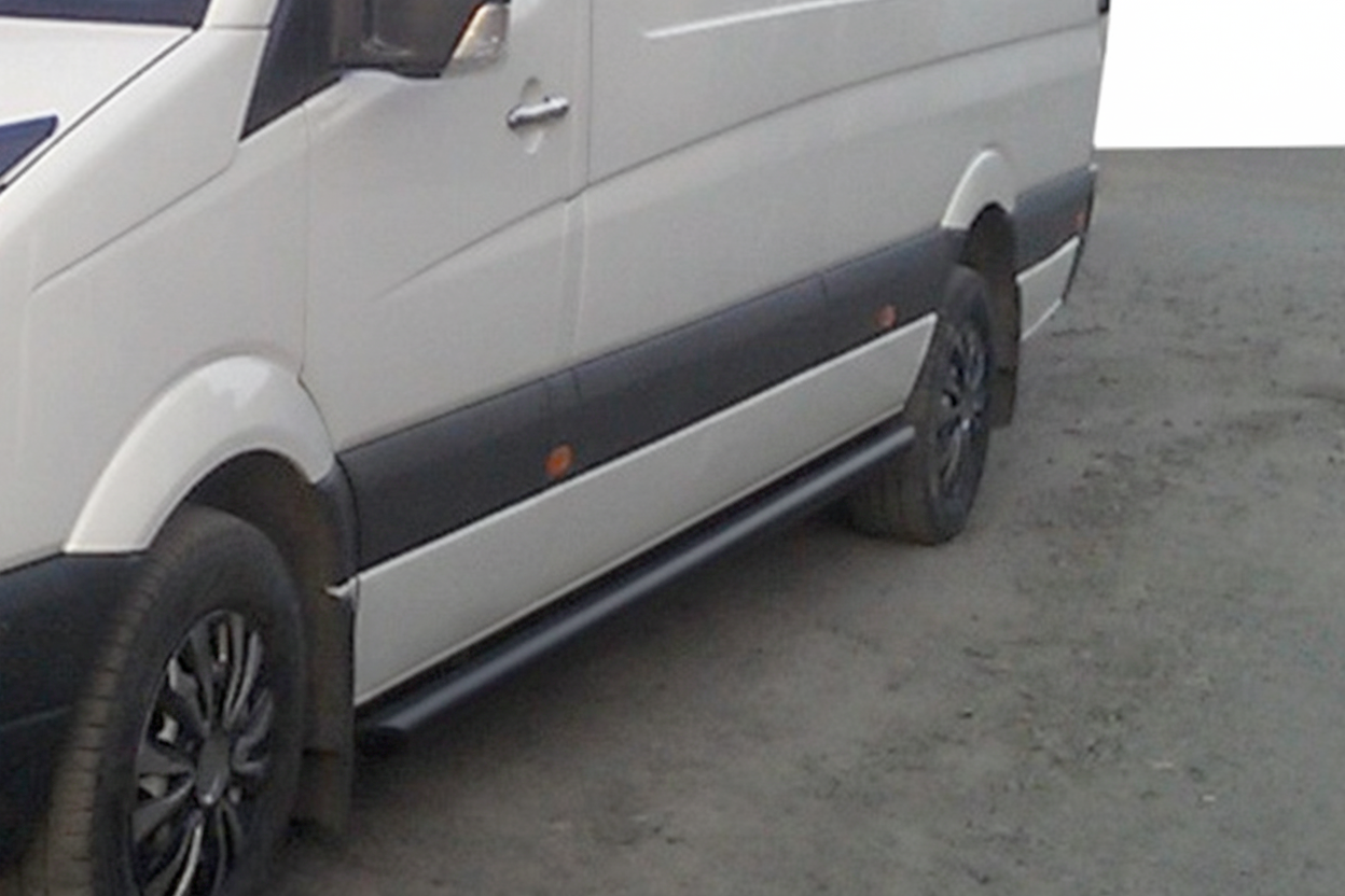 Бічні труби Black (2 шт., нерж.) d70, Long-ExtraLong 6
