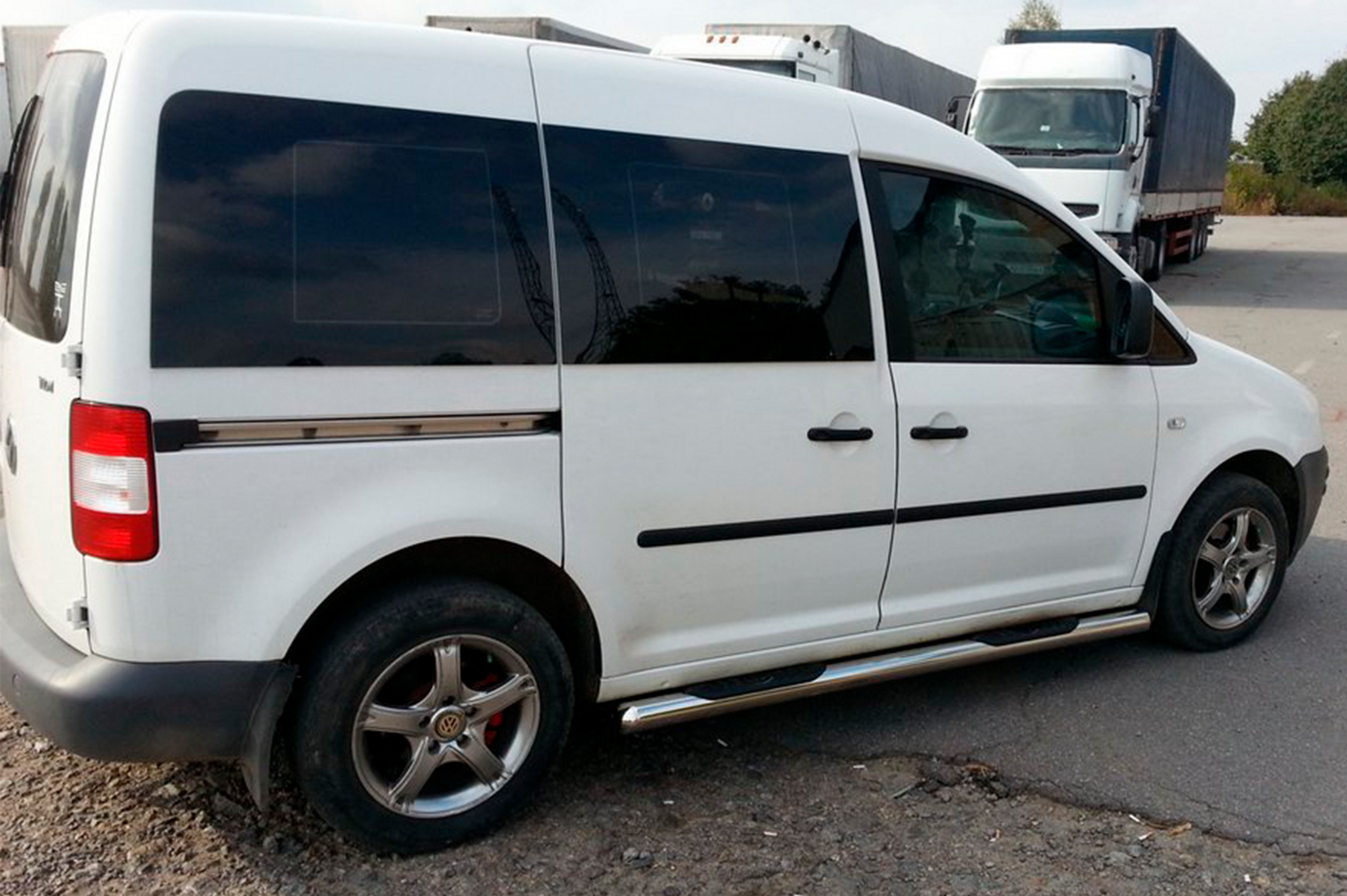 Бічні труби BB001 (2 шт., нерж) d60, Стандартна база 2