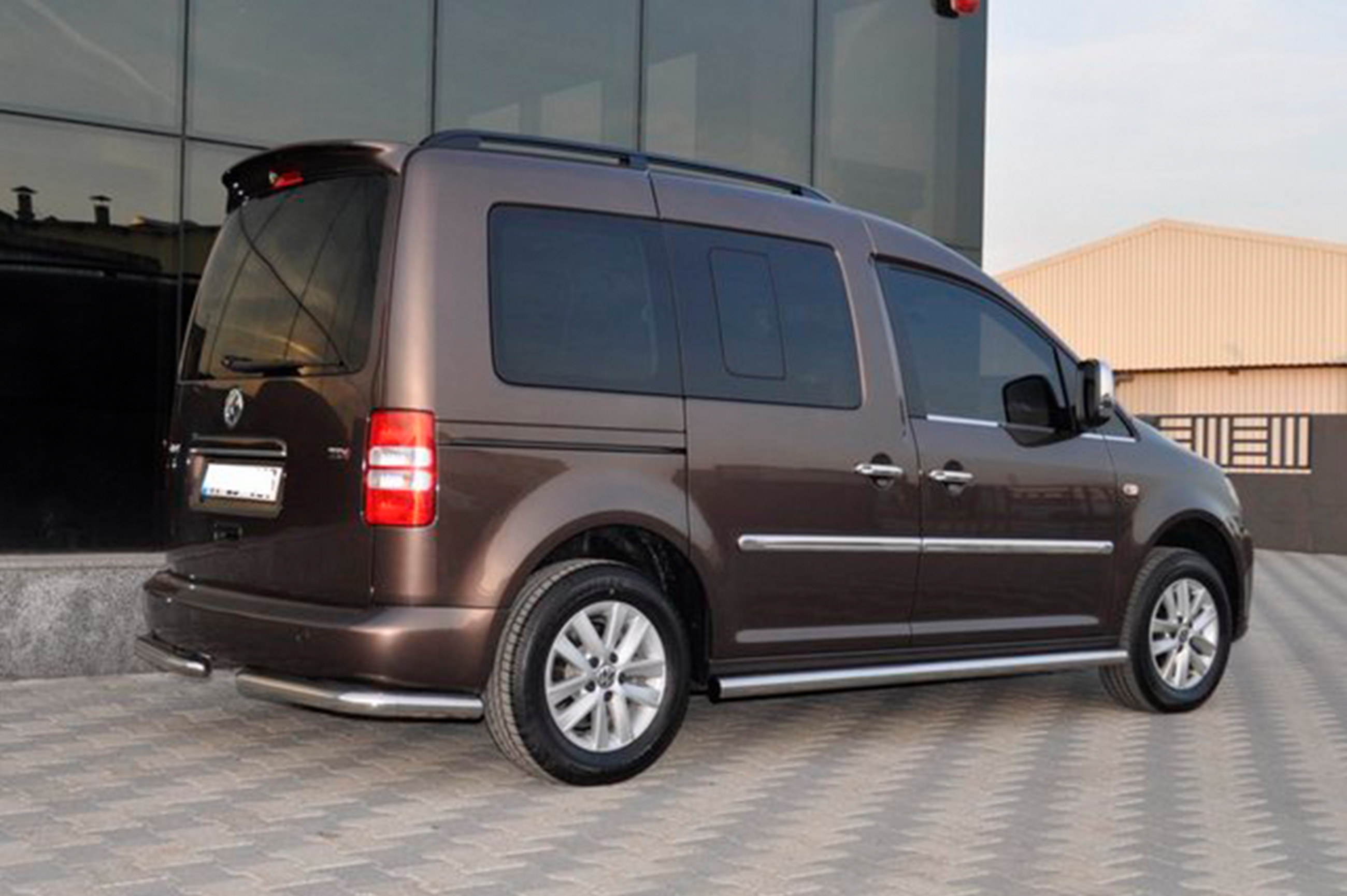 Бічні труби BB001 (2 шт., нерж) d60, Стандартна база 6