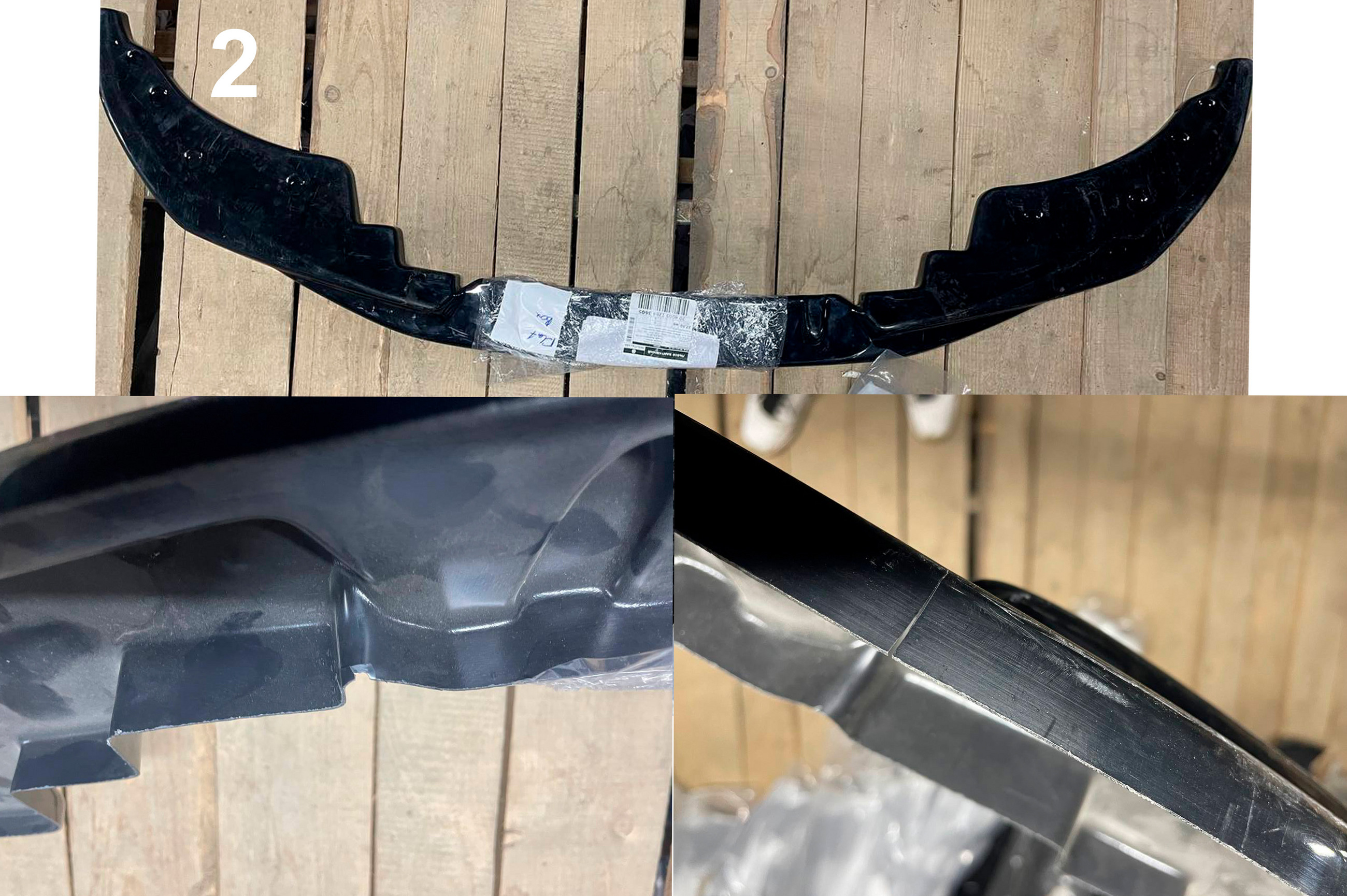 Уцінка Передня Lip накладка V-1 (для G22/G23, чорний глянець) 3