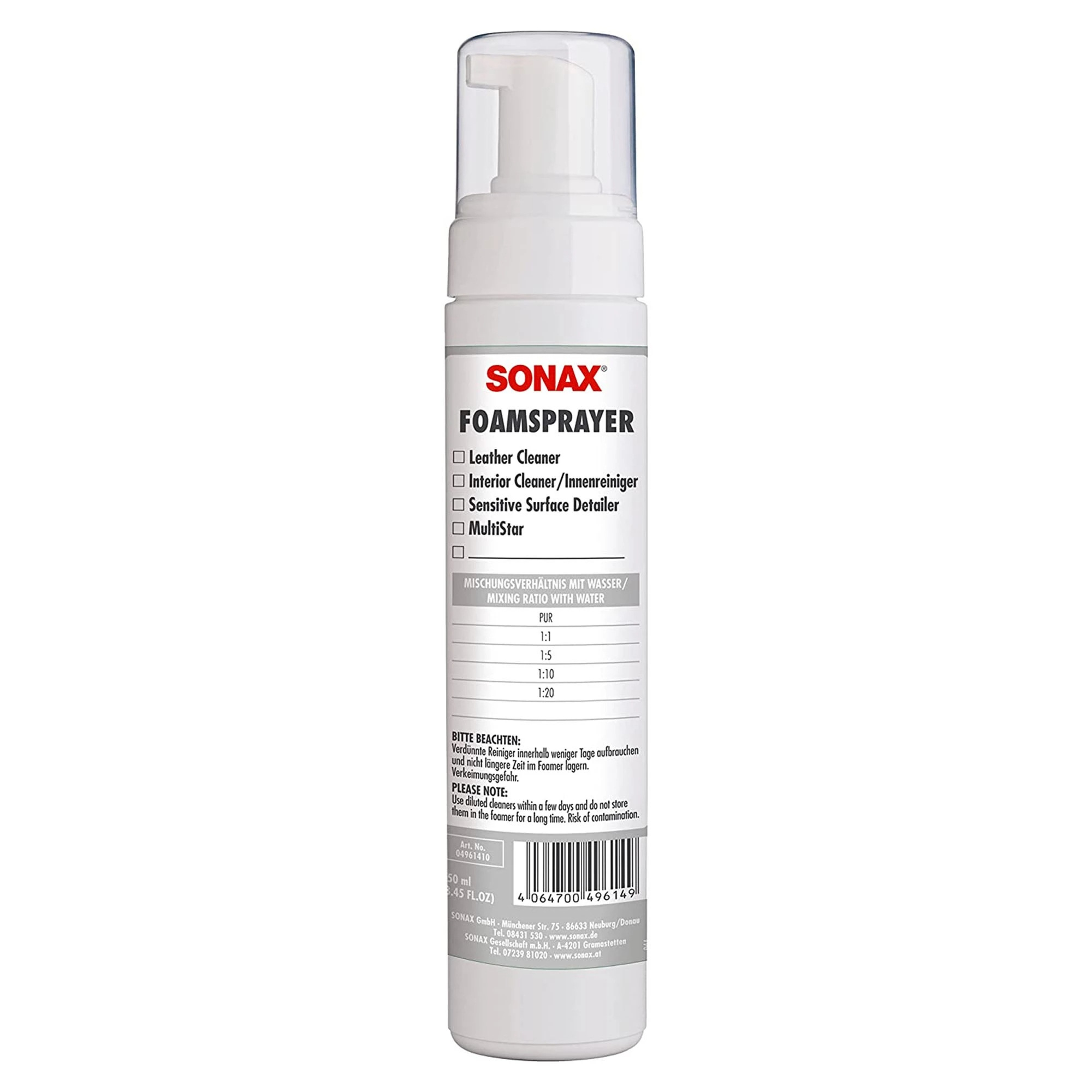 Піноутворювач ручний 250 мл SONAX PROFILINE Foam Sprayer