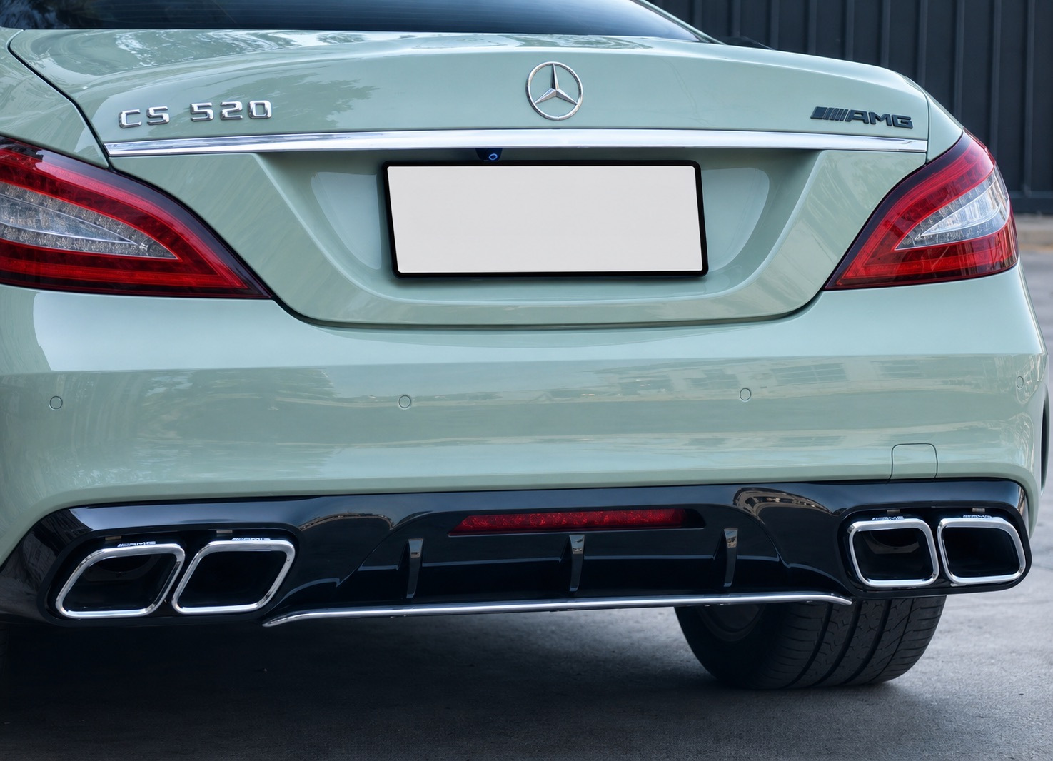 Задній дифузор з насадками Chrome (2015-2018, Дизайн GT63) 3
