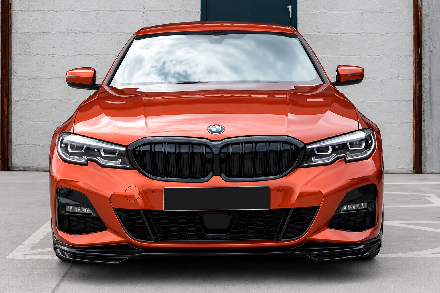 Накладка на передній бампер Lip MP-Style (для M-Sport 2018-2022, ABS)
