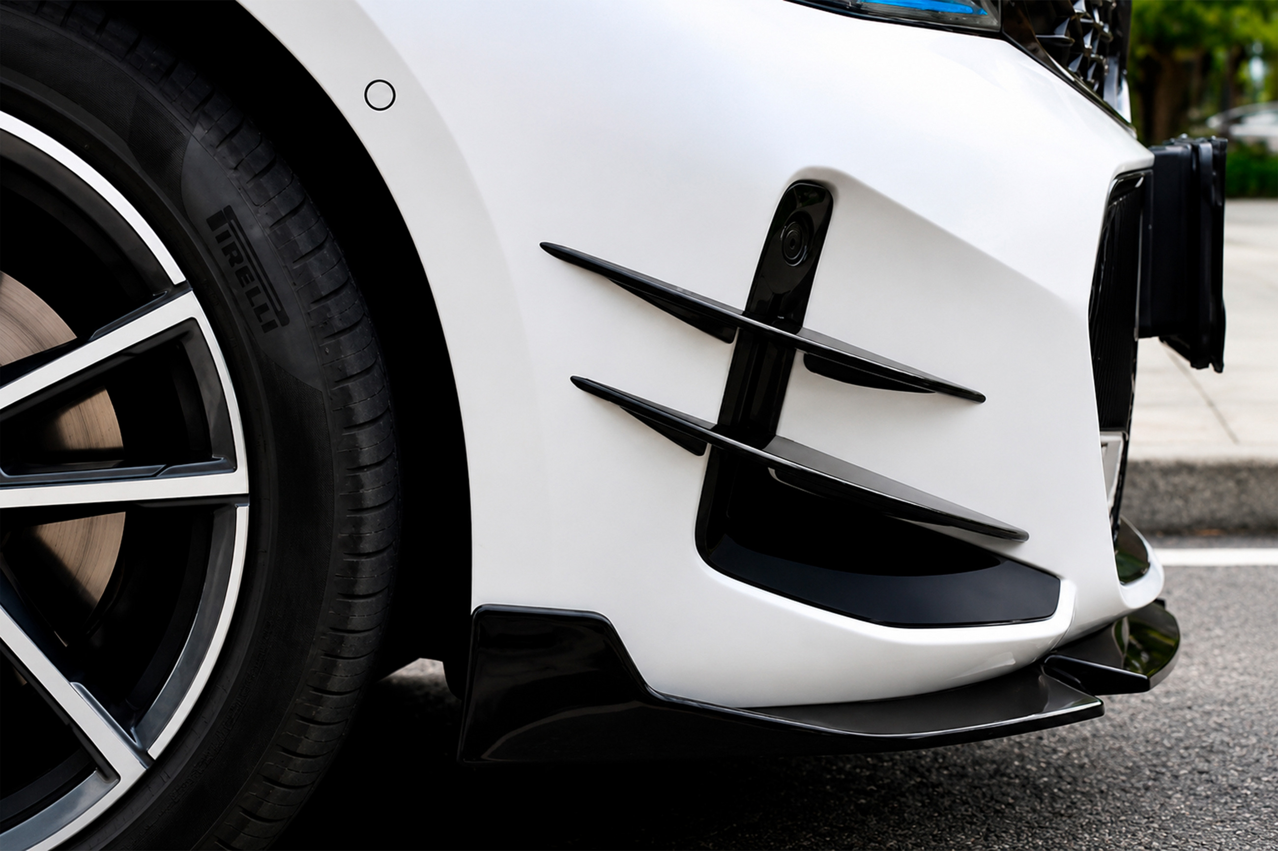 Накладки на передній бампер AC-Style (для M-Sport 2023+, ABS) 2