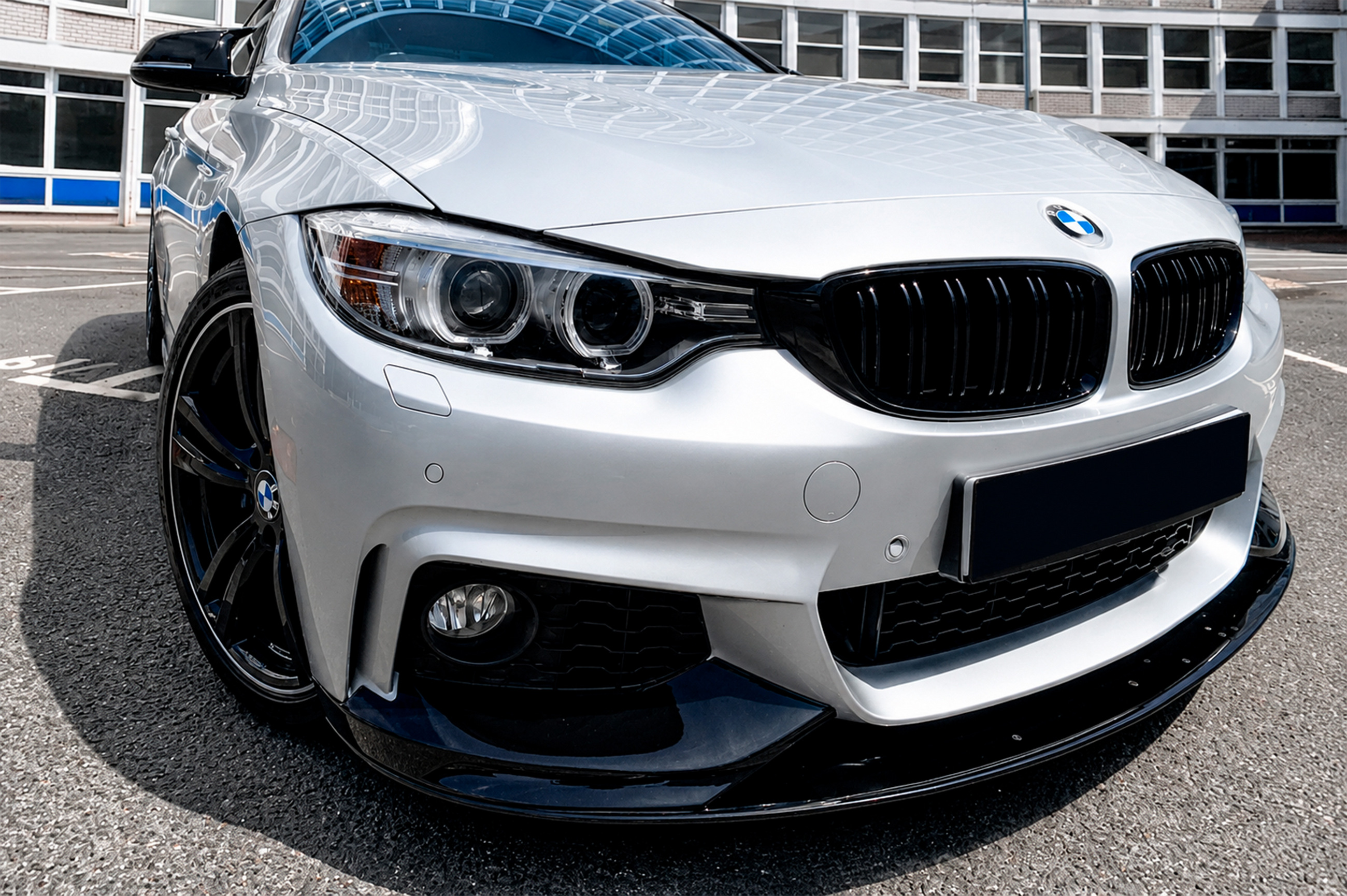 Передня Lip накладка MP-Style (для M-Sport, чорний глянець) 3