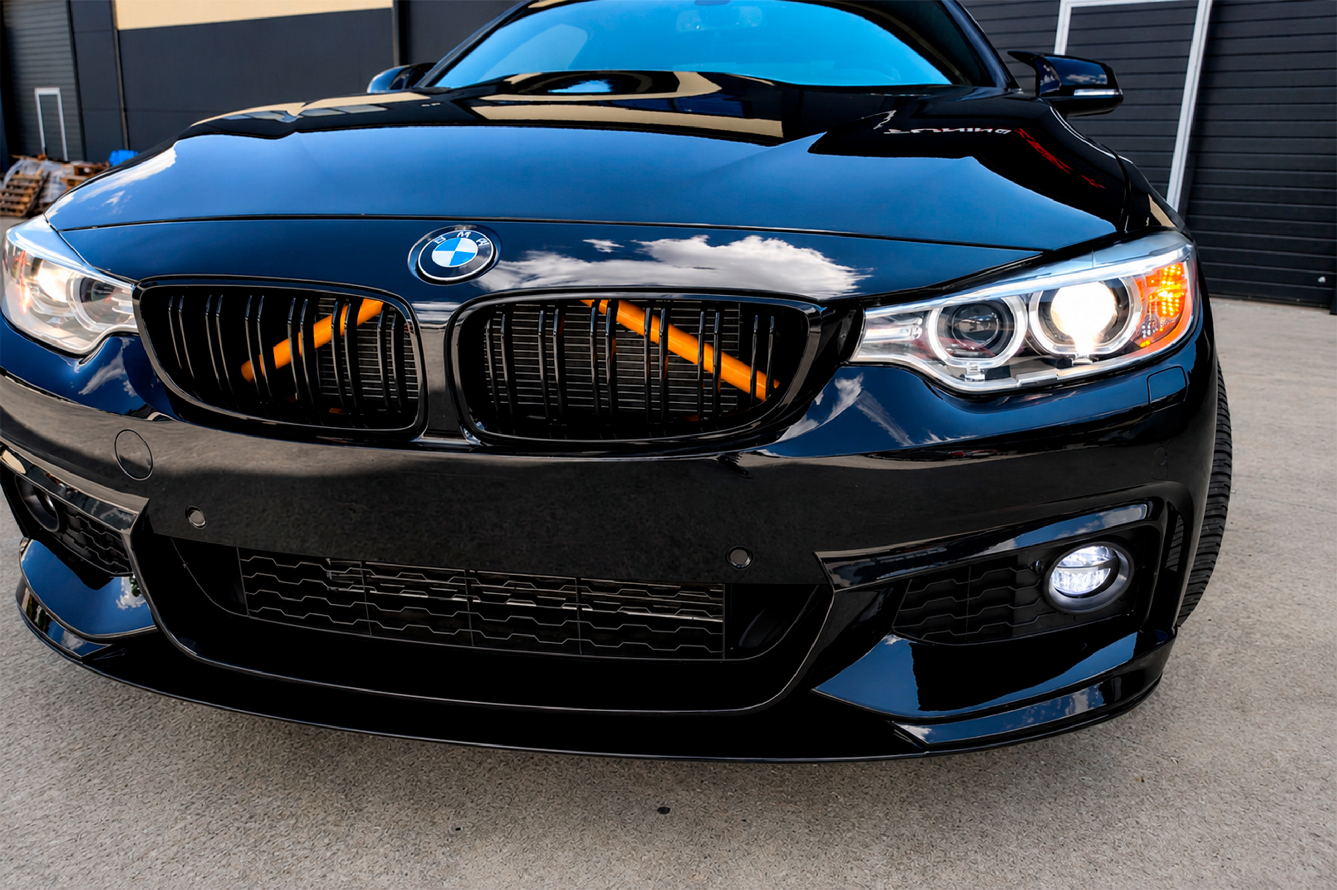 Передня Lip накладка MP-Style (для M-Sport, чорний глянець) 2