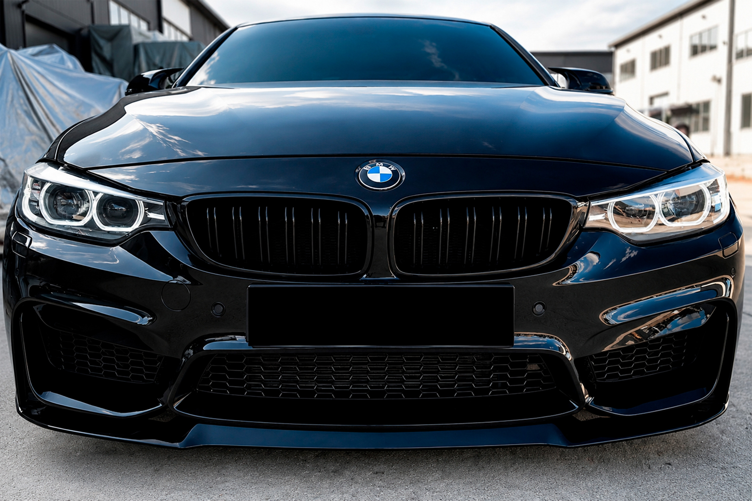 Передня Lip накладка CS-Style (для M4, чорний глянець) 2