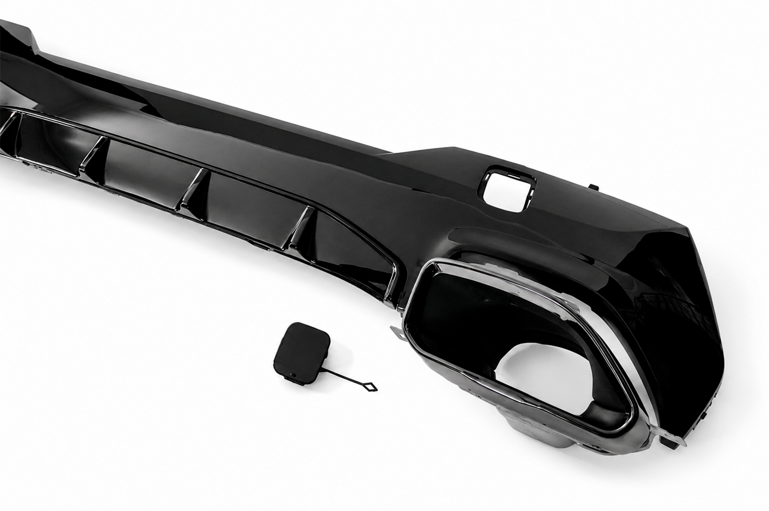 Дифузор заднього бампера з насадками (для G22/G23 M-Sport) 5