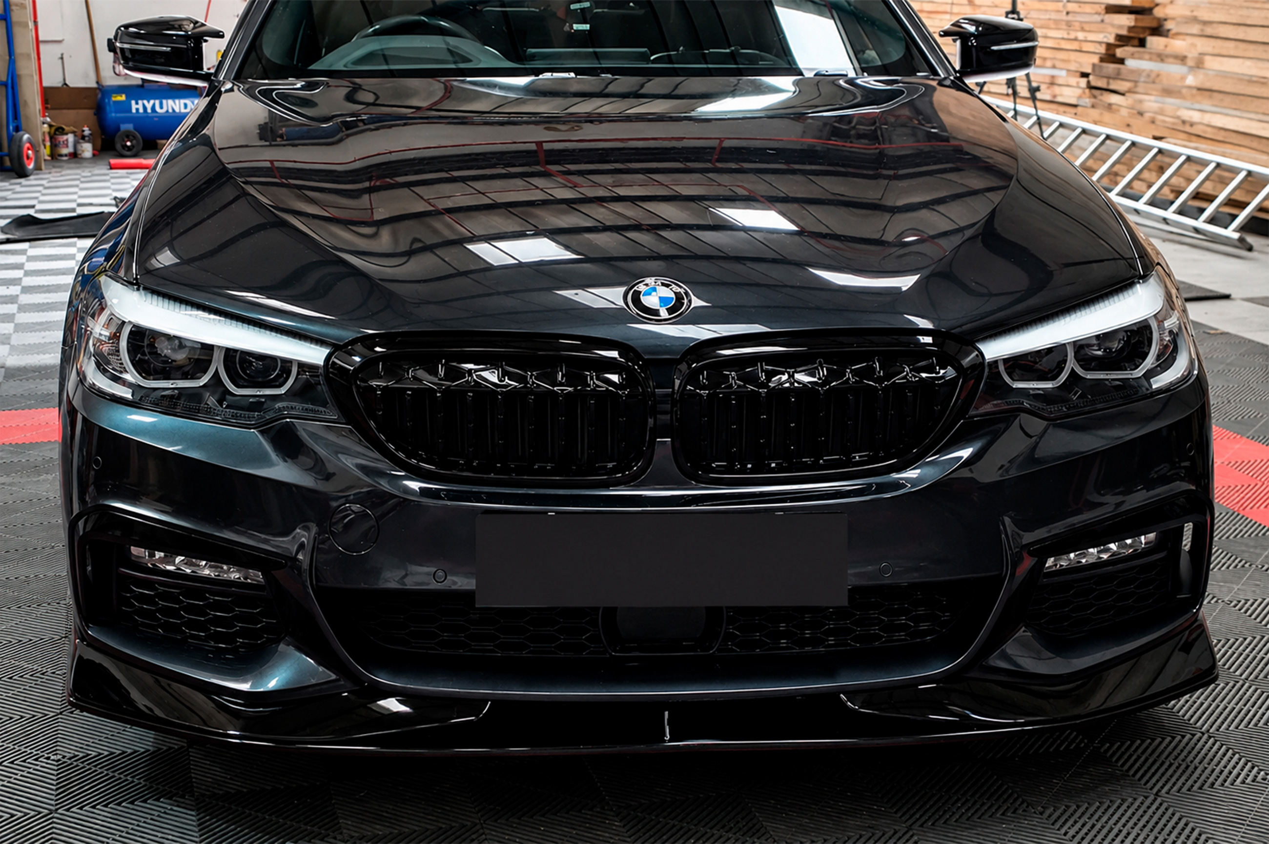 Накладка на передній бампер Lip AC-Style (для M-Sport 2017-2020, ABS) 4