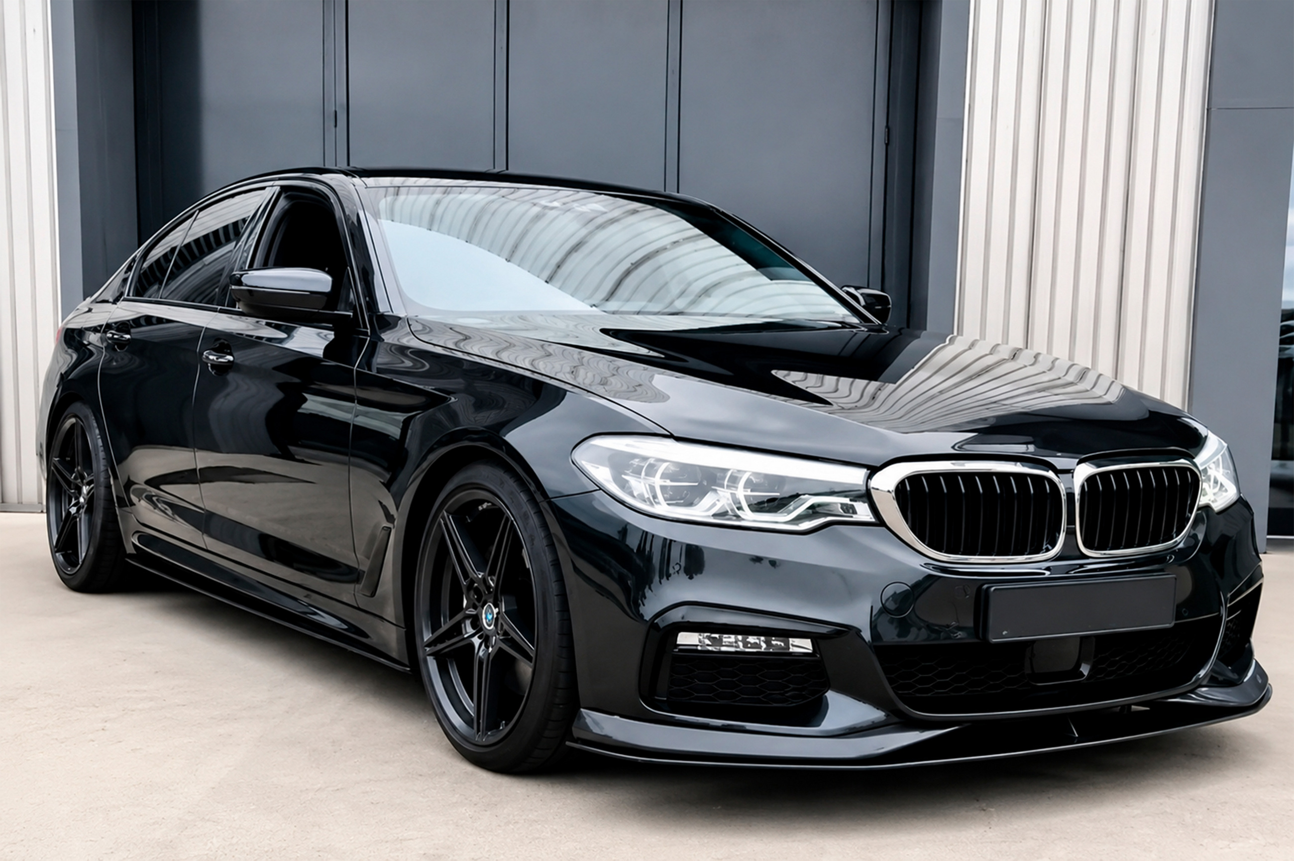 Накладка на передній бампер Lip AC-Style (для M-Sport 2017-2020, ABS) 2