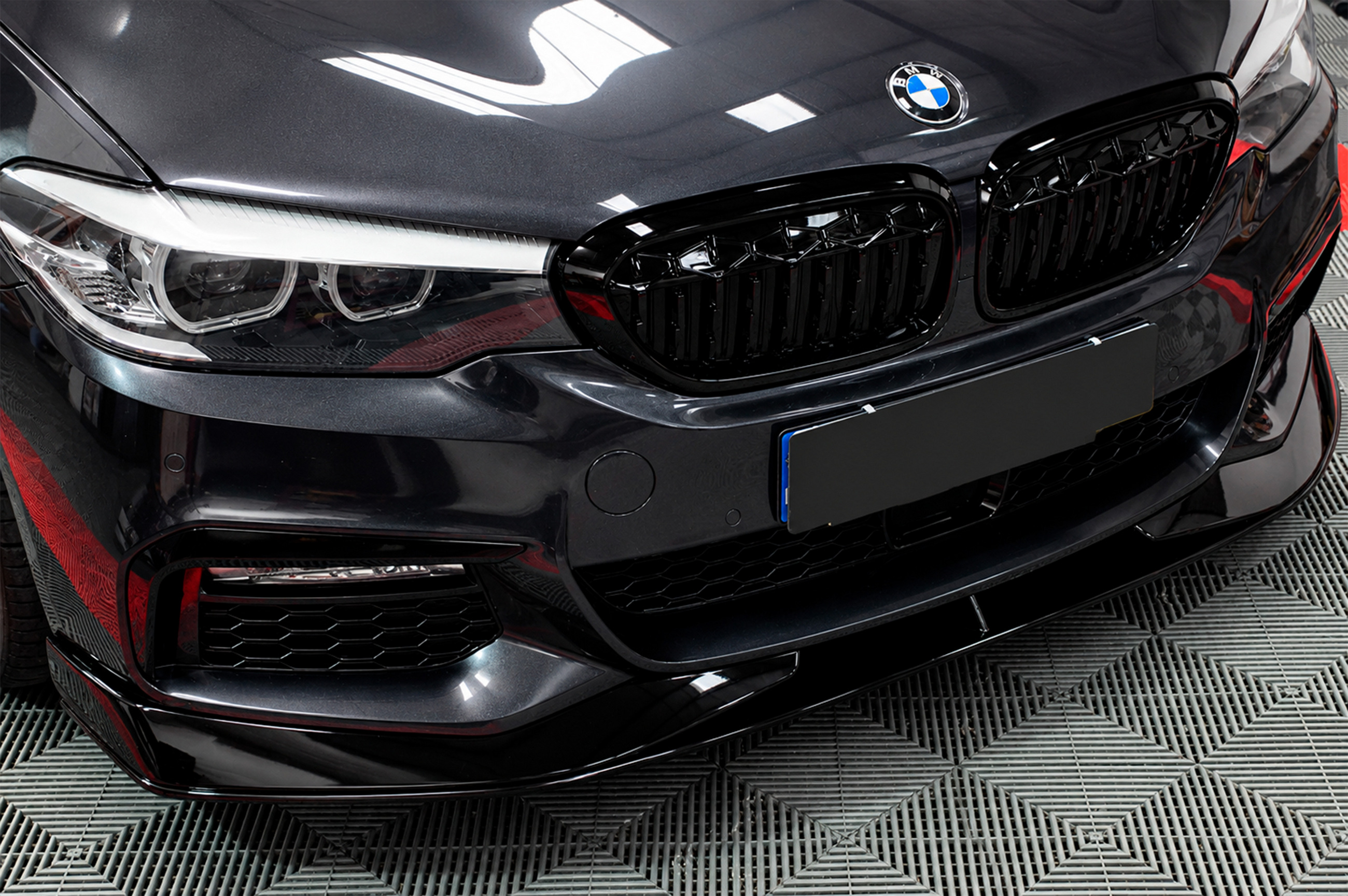 Накладка на передній бампер Lip AC-Style (для M-Sport 2017-2020, ABS) 3